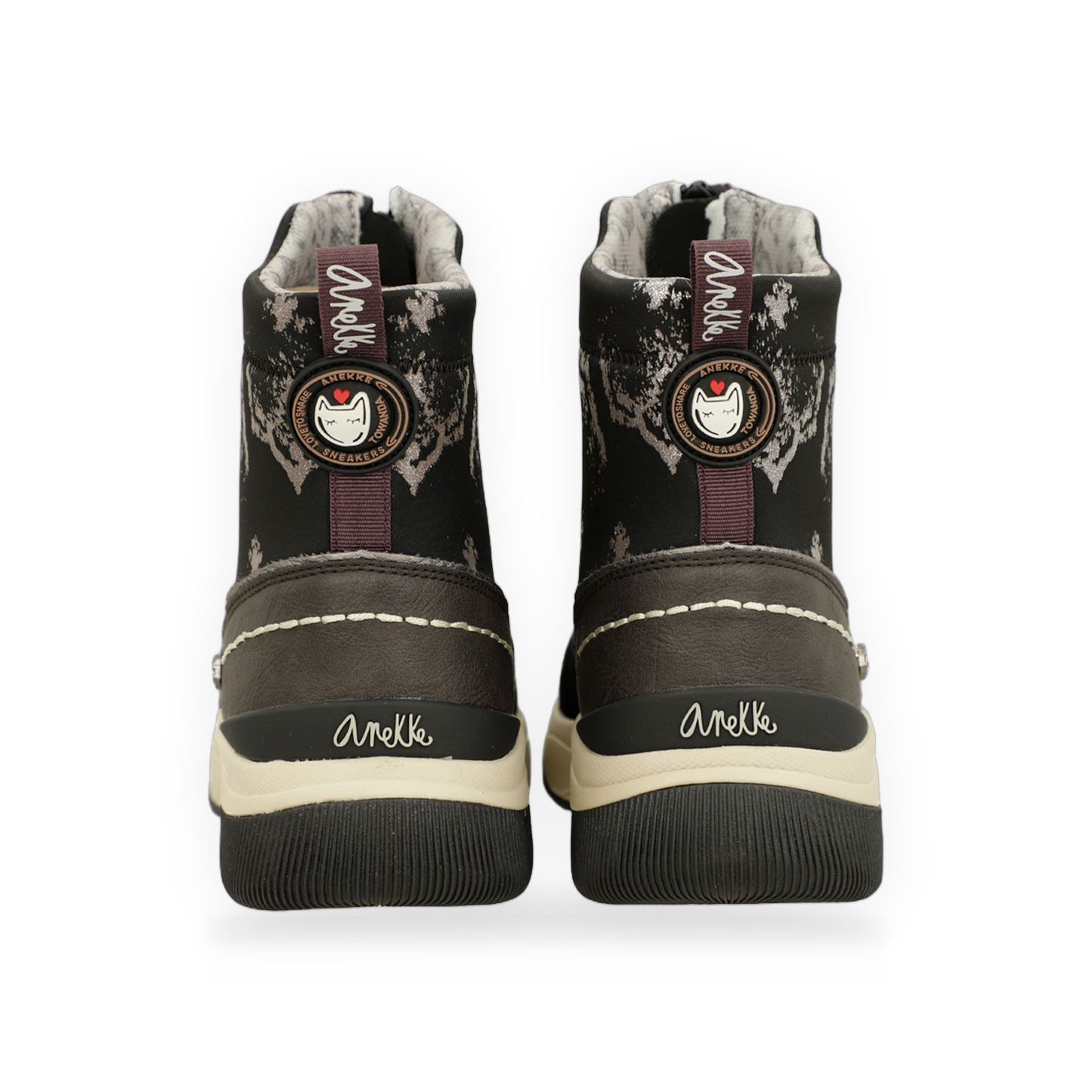 Anekke - Botín deportivo negro metálico