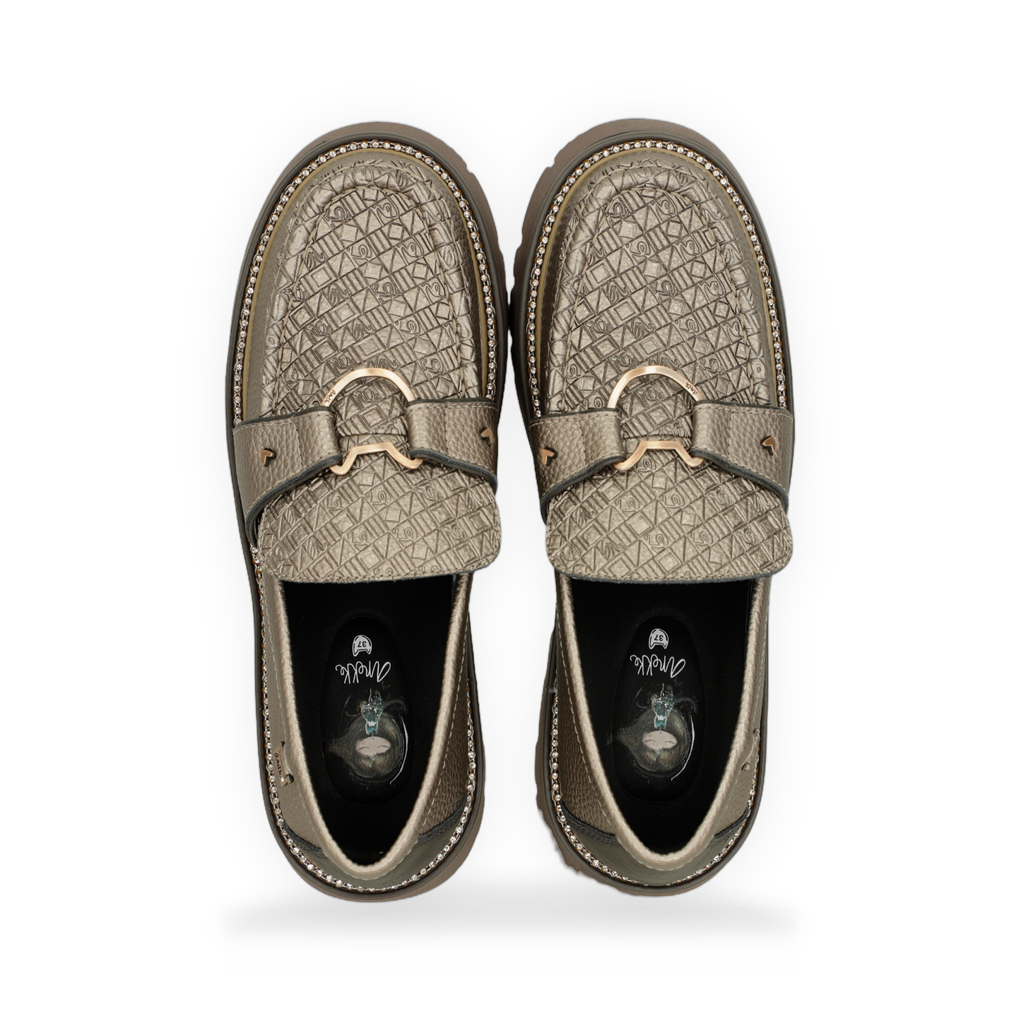 Anekke - Towanda Gold Loafers
