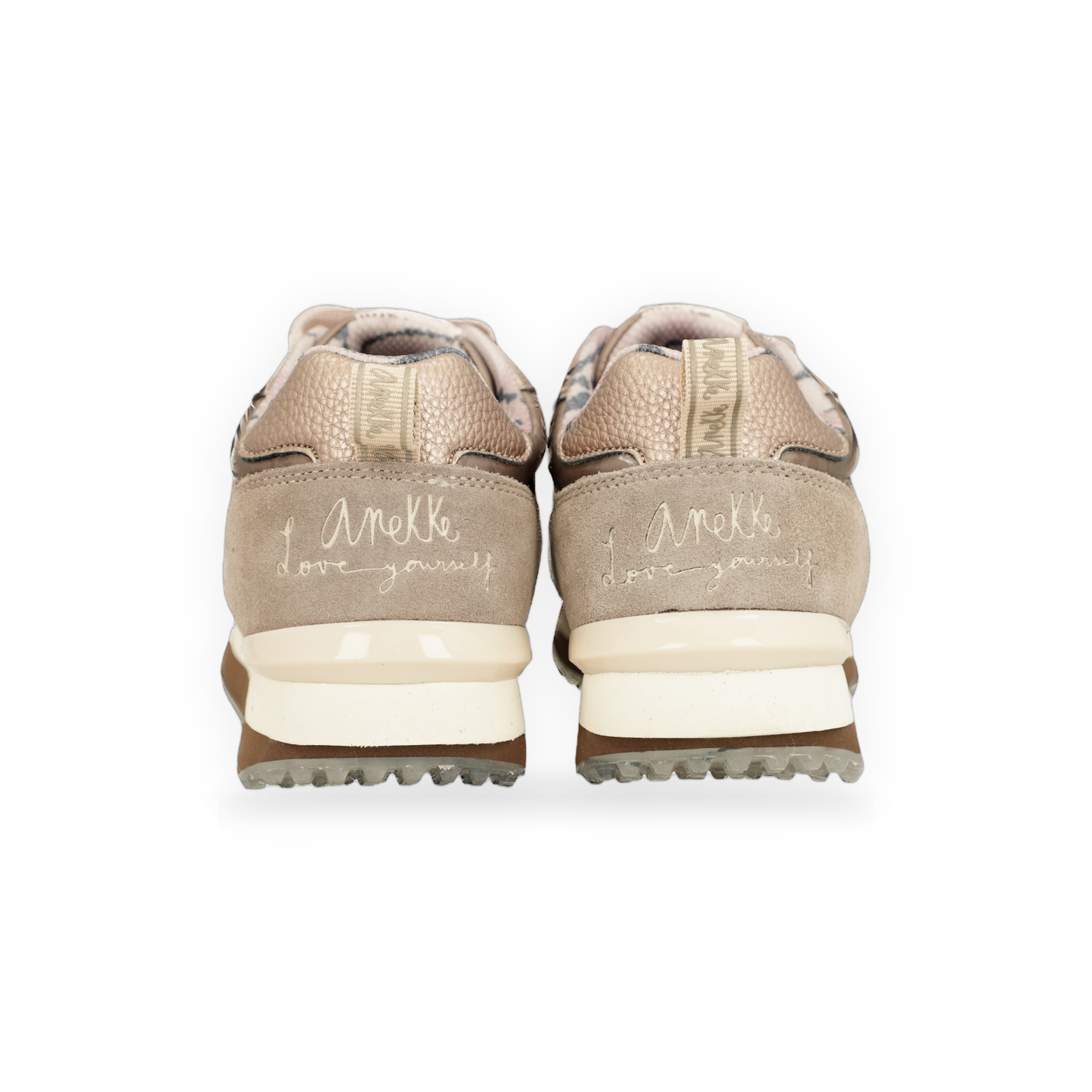 Anekke - Deportivos beige suela multicolor
