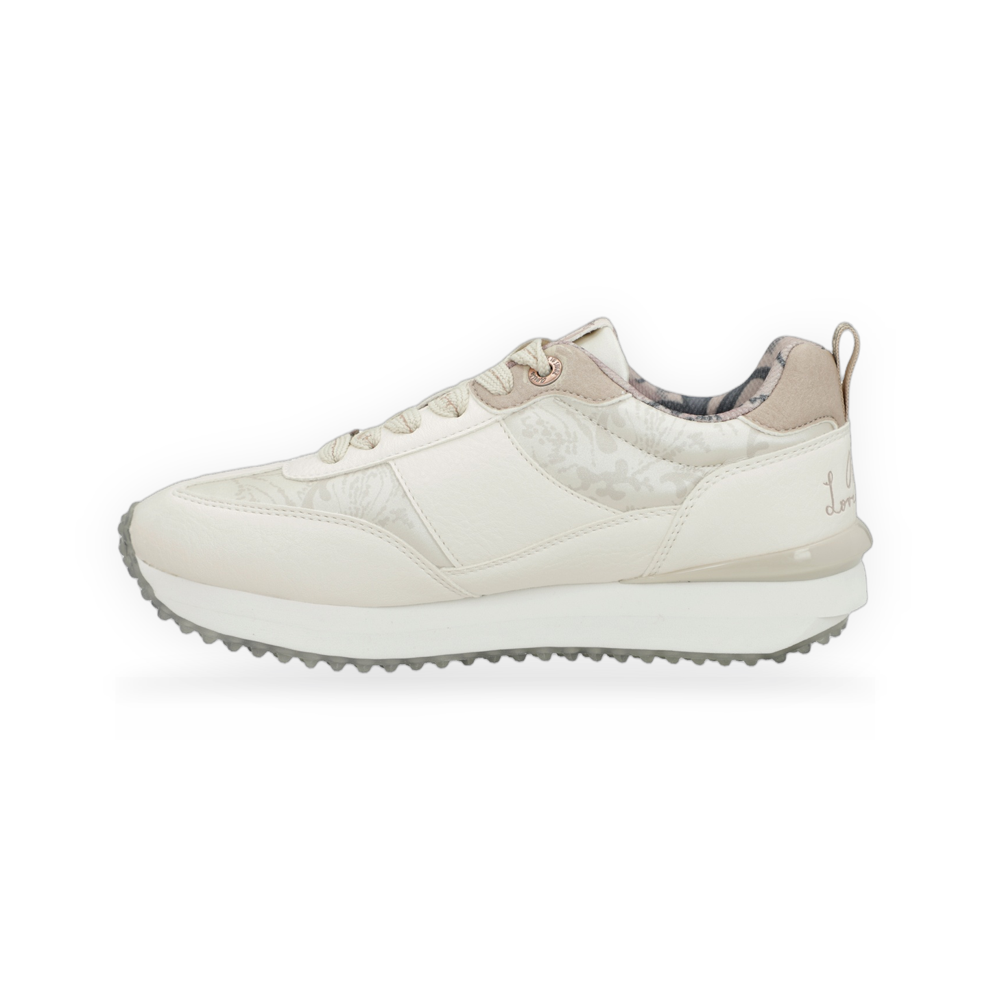 Anekke - Deportivos blancos suela multicolor