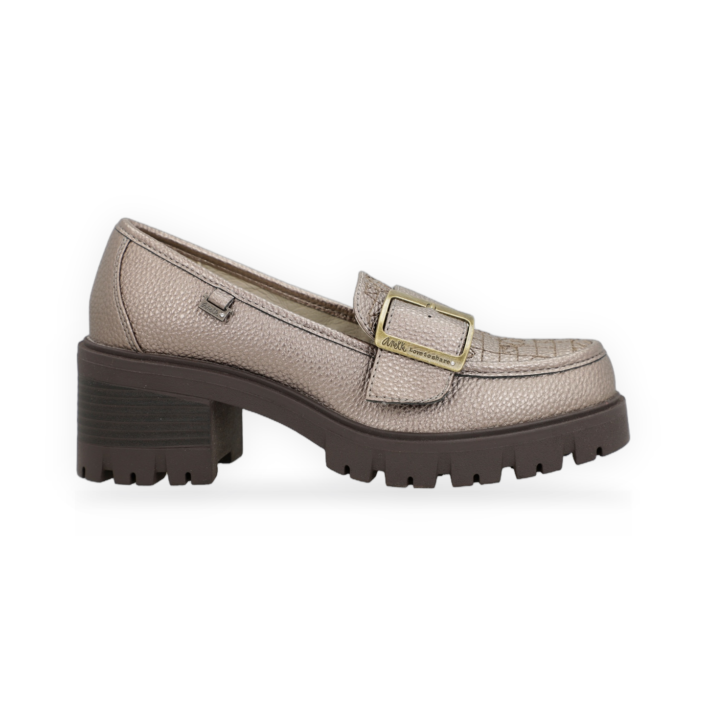 Anekke - Mocasines dorados