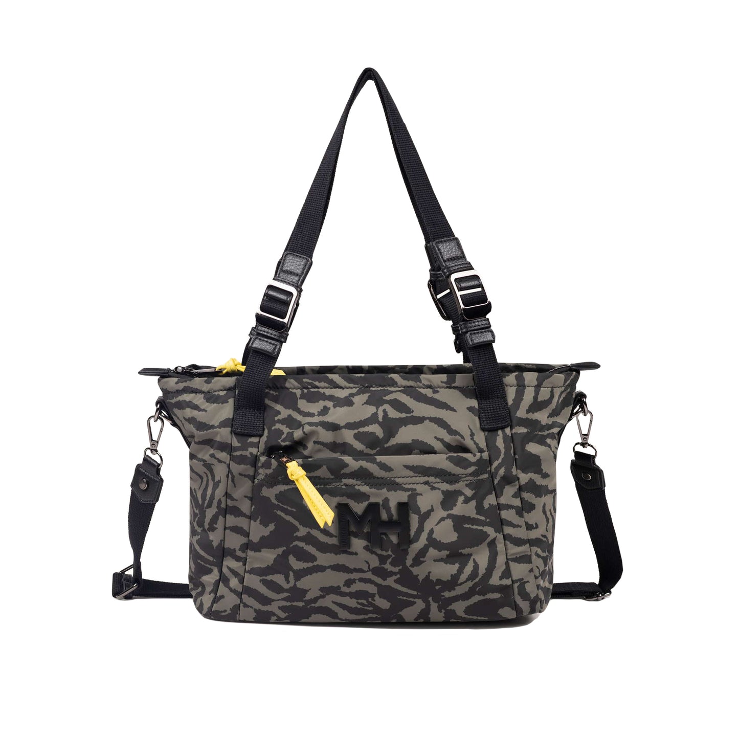 Munich Zone Crossby Tote Print Tiger Khaki 7113538