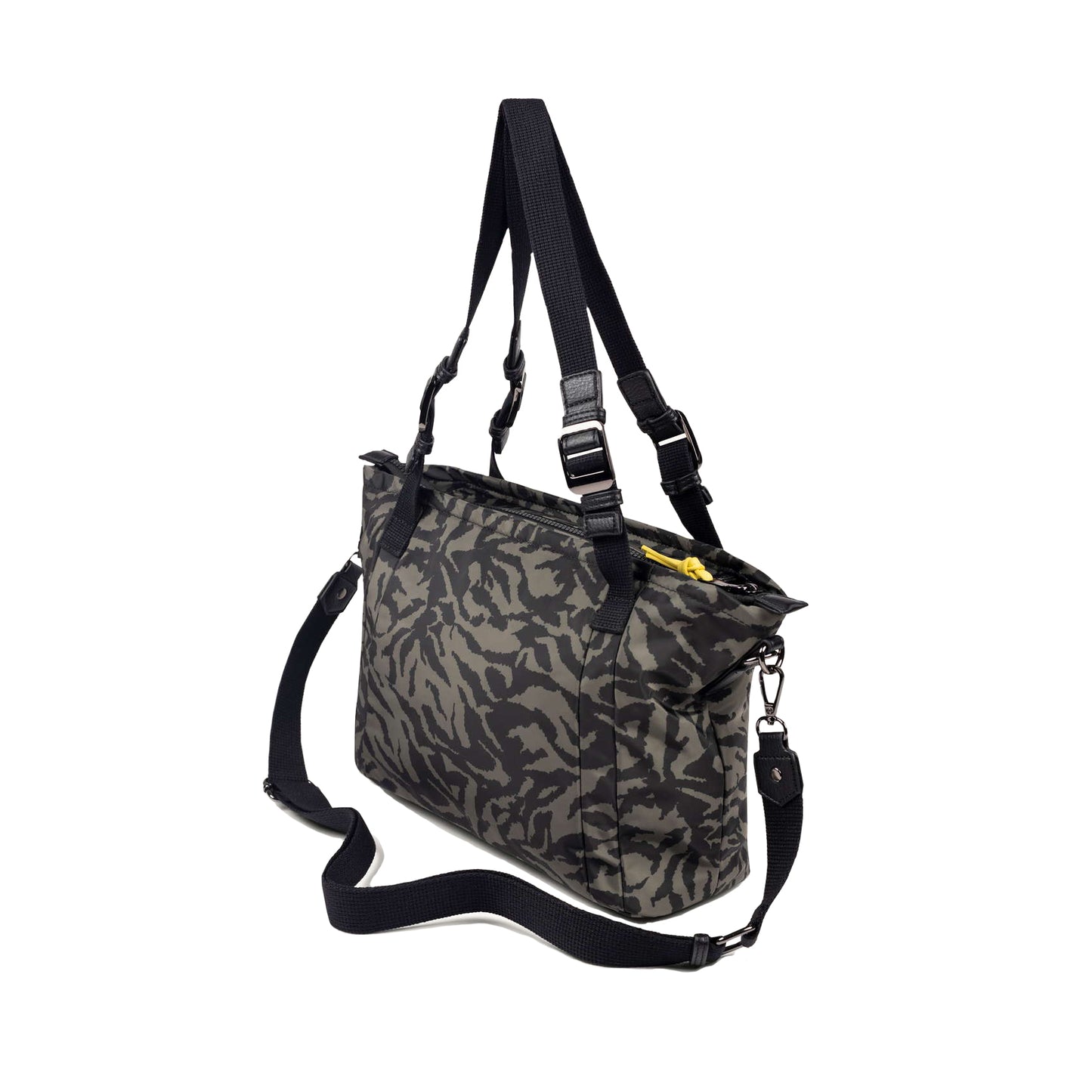 Munich Zone Crossby Tote Print Tiger Khaki 7113538