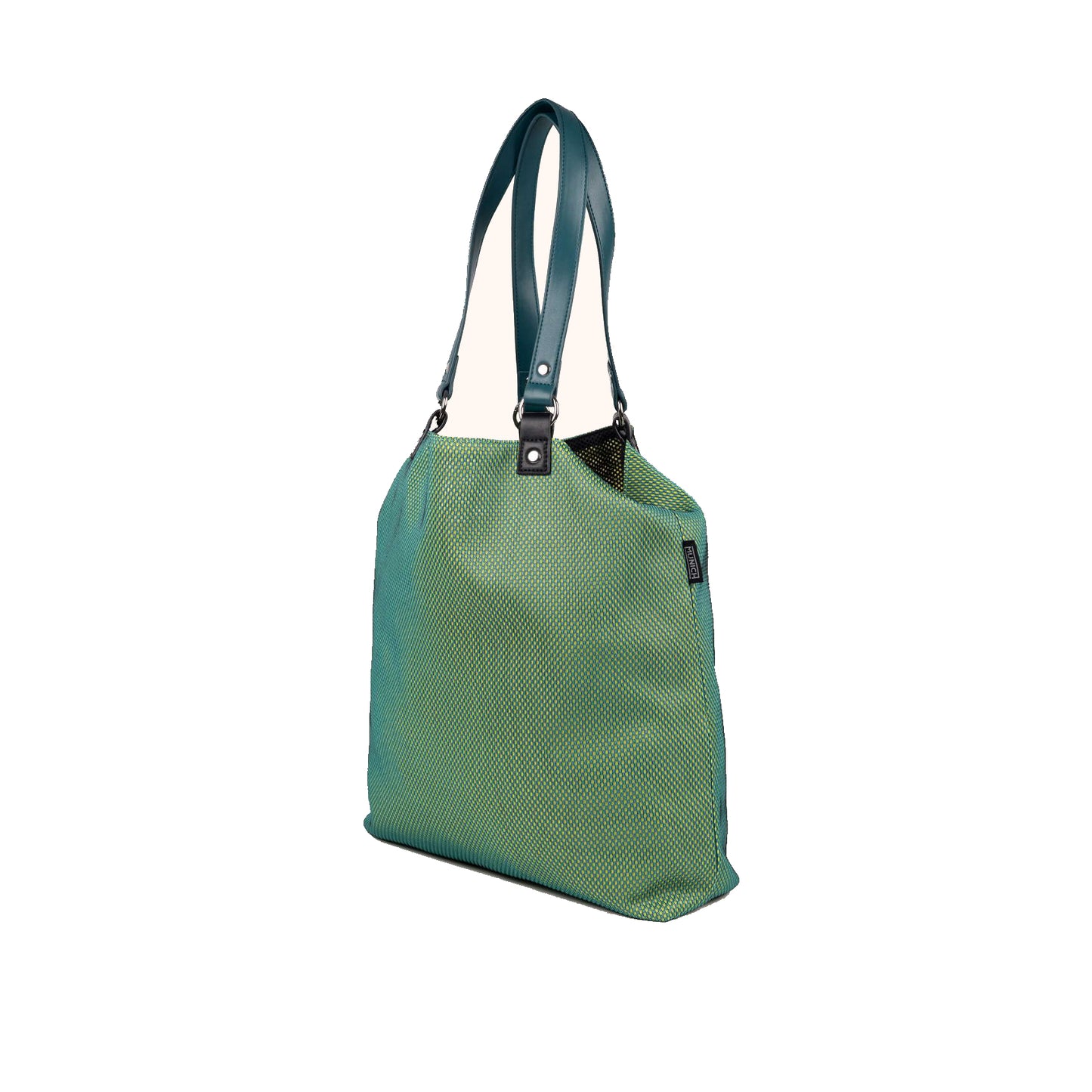 Munich Gogo Spin Reversible Tote Bag Aqua/Black 7113551