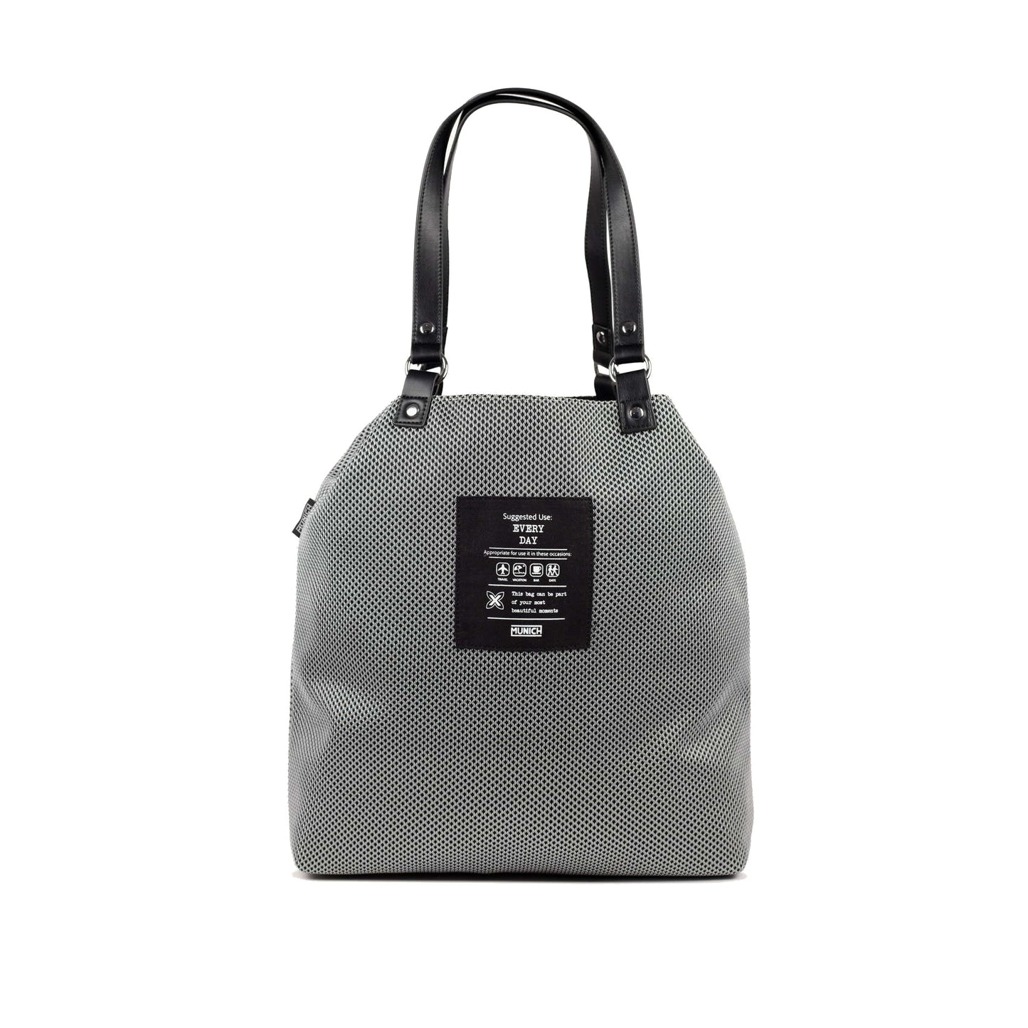 Munich Gogo Spin Reversible Tote Bag Black/White 7113552