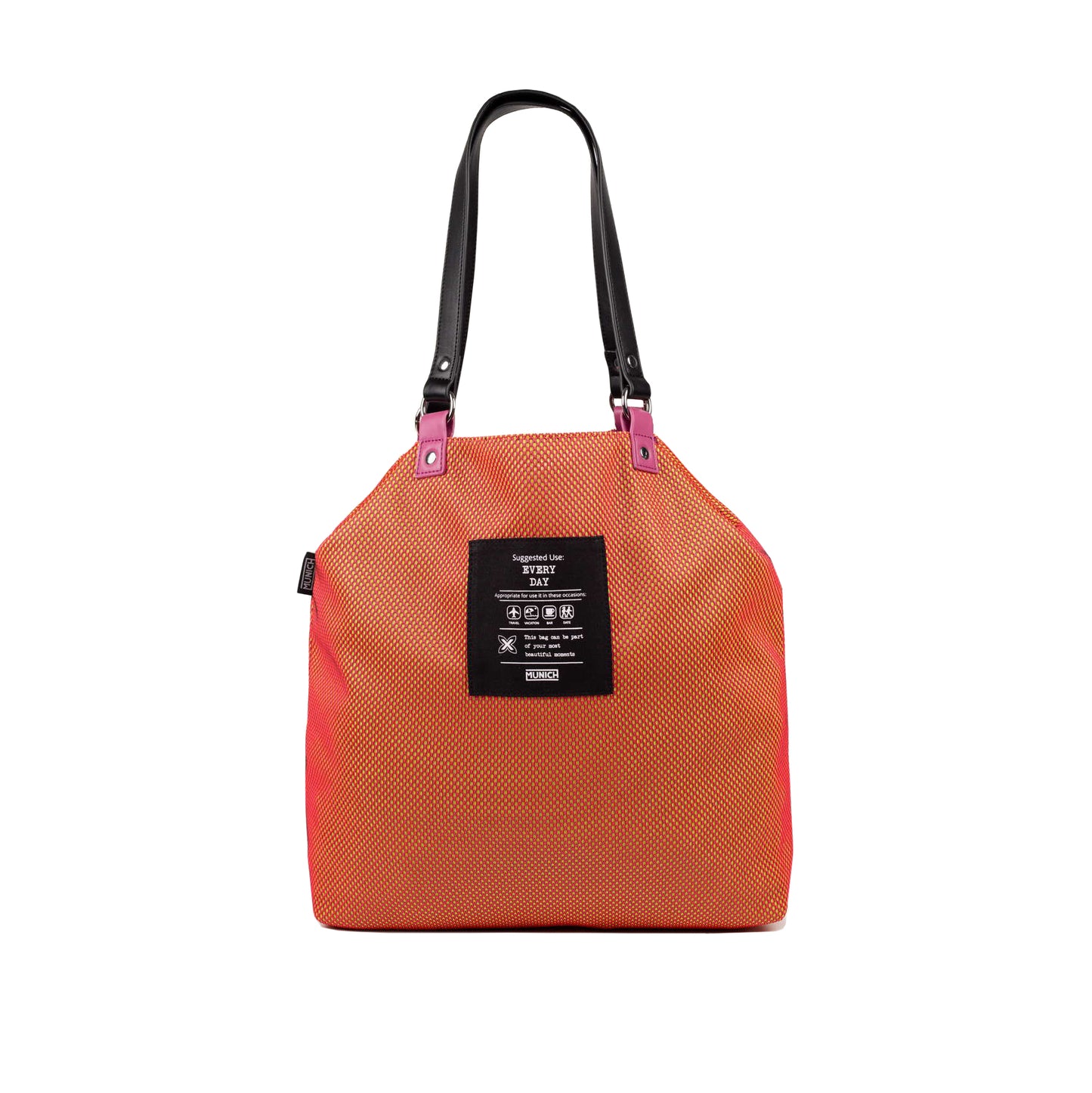 Munich Gogo Spin Reversible Tote Bag Orange/Purple 7113553
