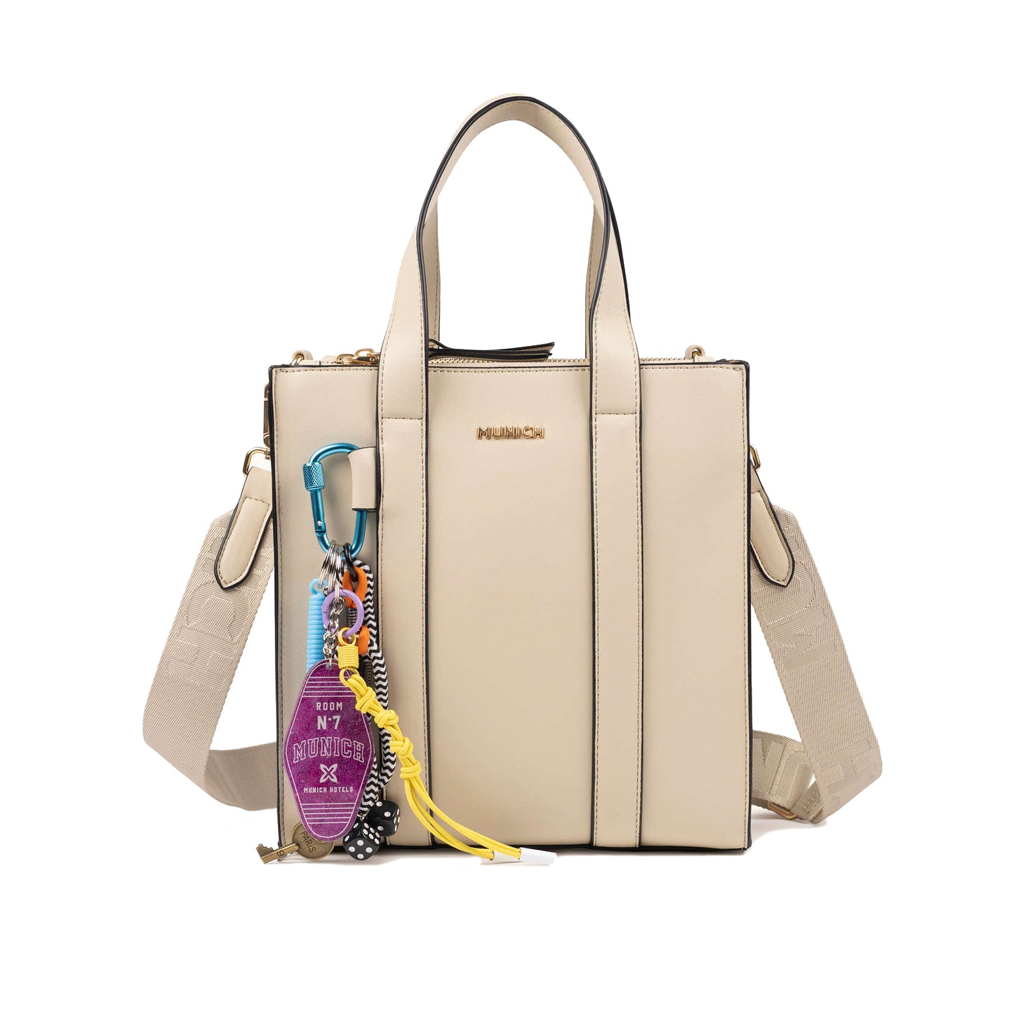 Munich Charms Crossbody Tote Cream 7113583
