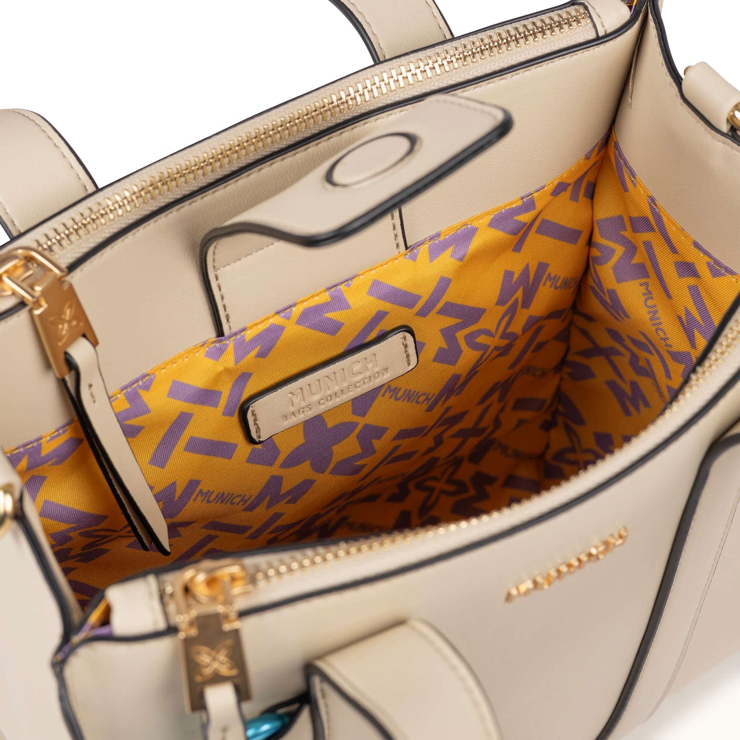 Munich Charms Crossbody Tote Cream 7113583