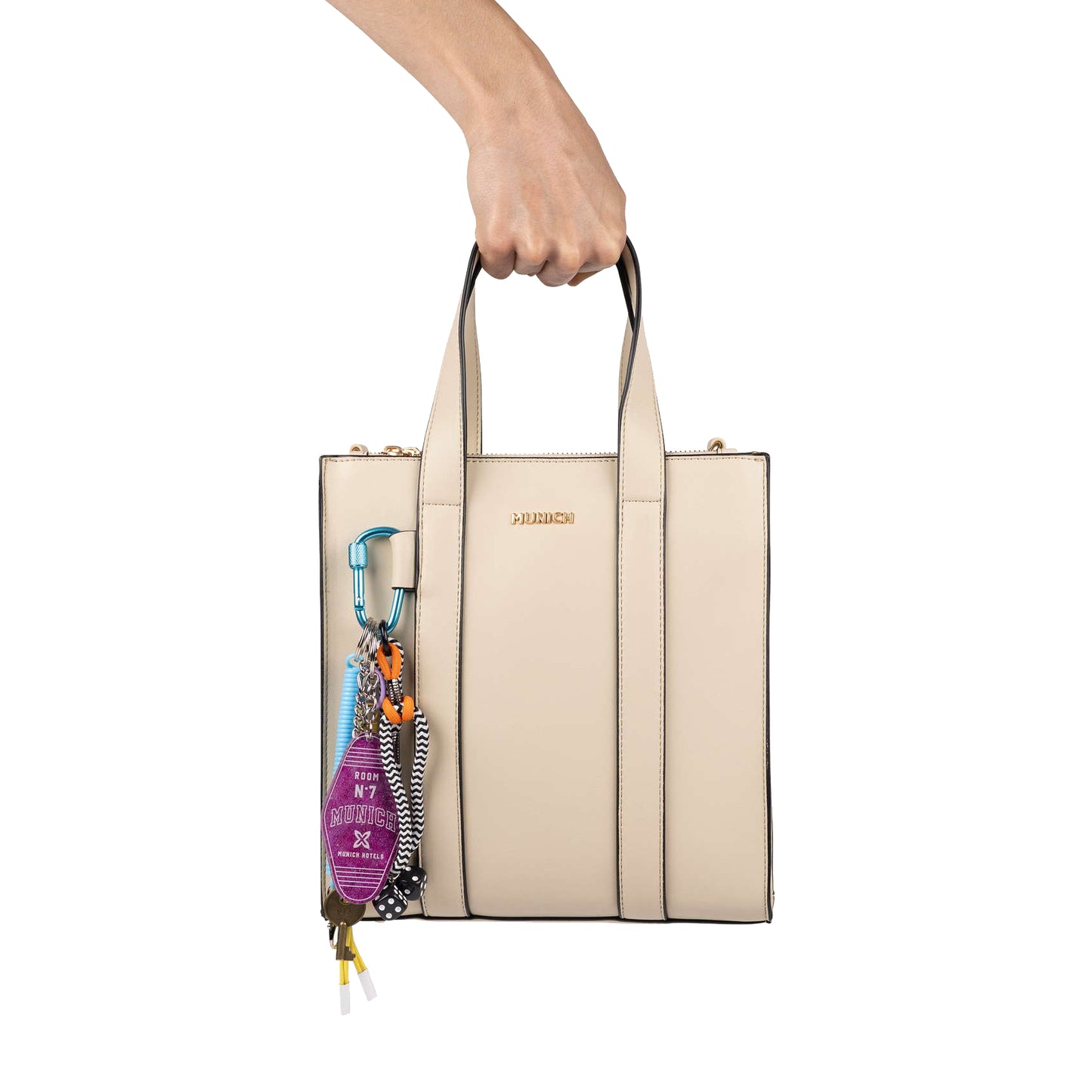 Munich Charms Crossbody Tote Cream 7113583