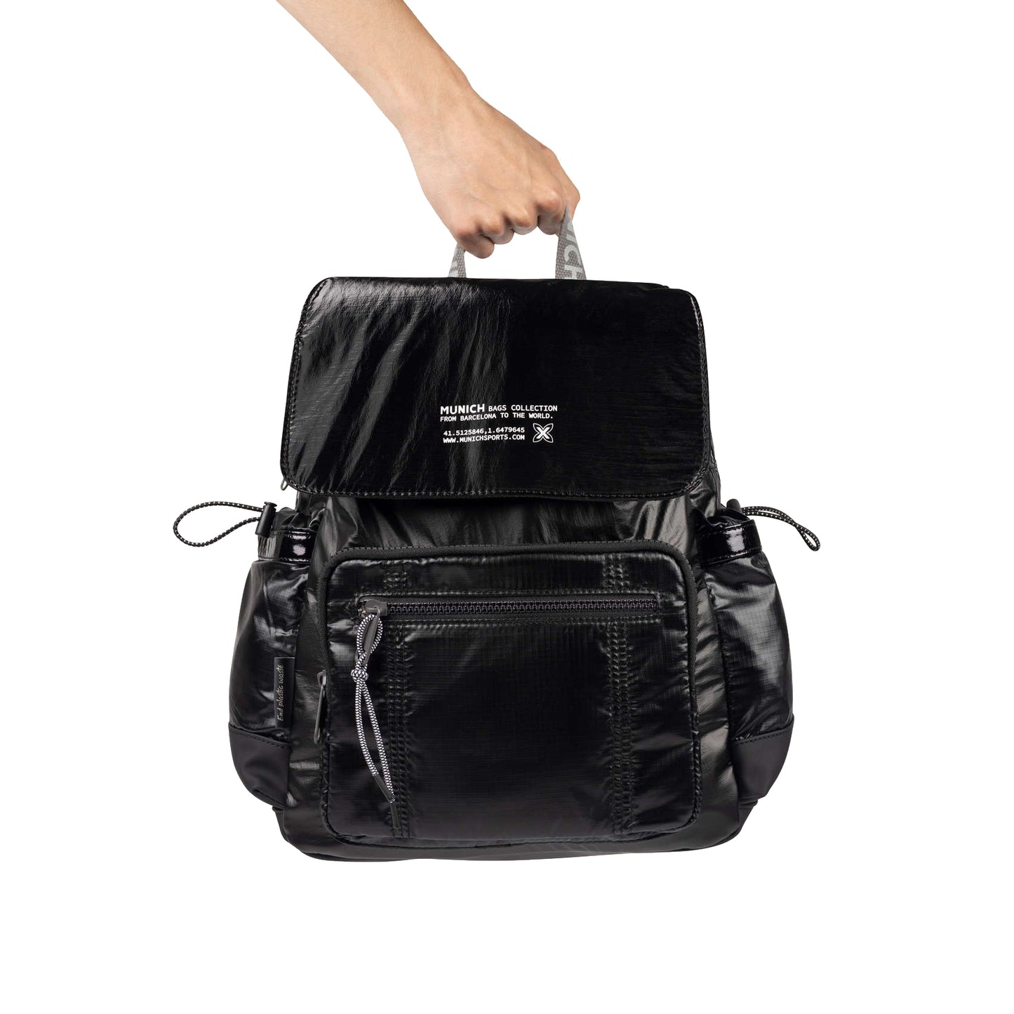 Munich Deep Recycled Backpack Black 7113586