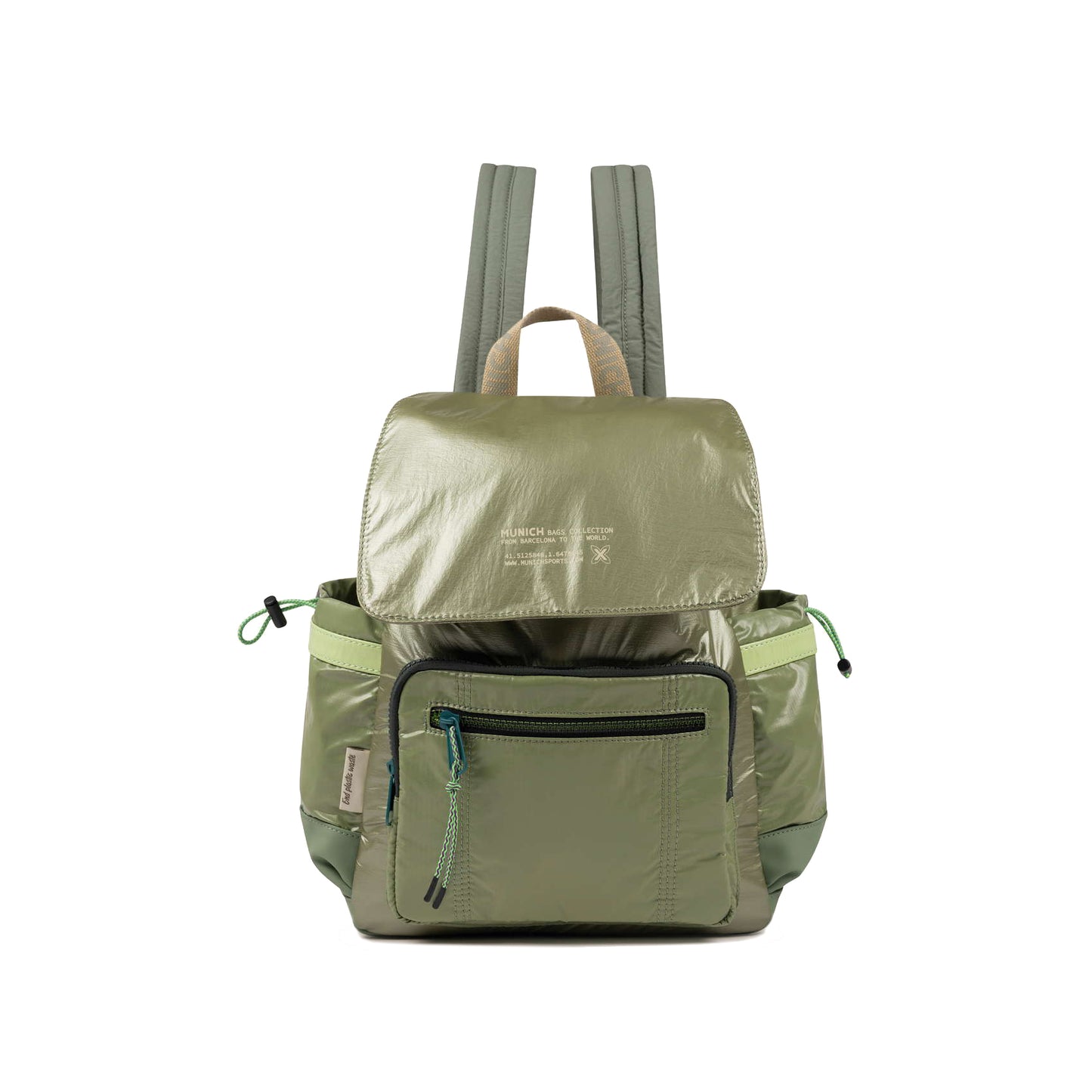 Munich Deep Recycled Backpack Khaki 7113588