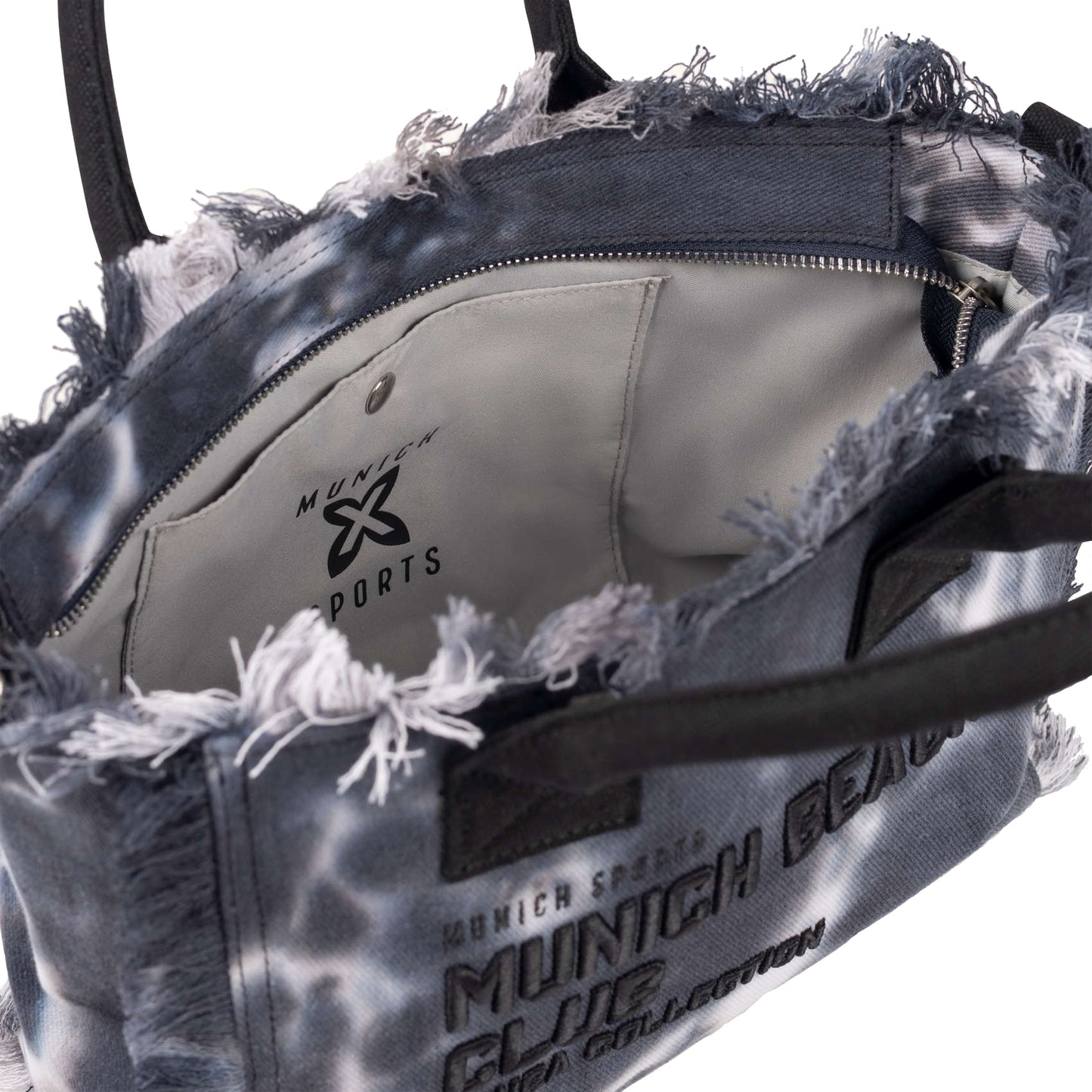 Munich Scuba Black And White Crossbody 7113615
