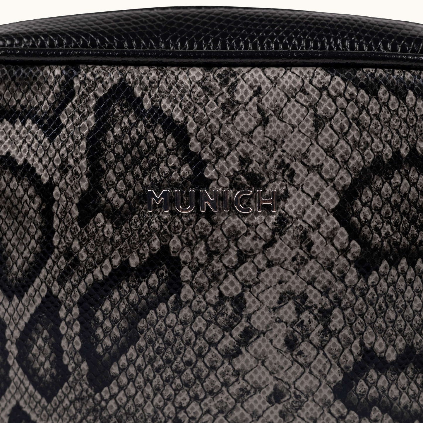 Munich Block Fun Black Lizard Crossbody Camera 7113623