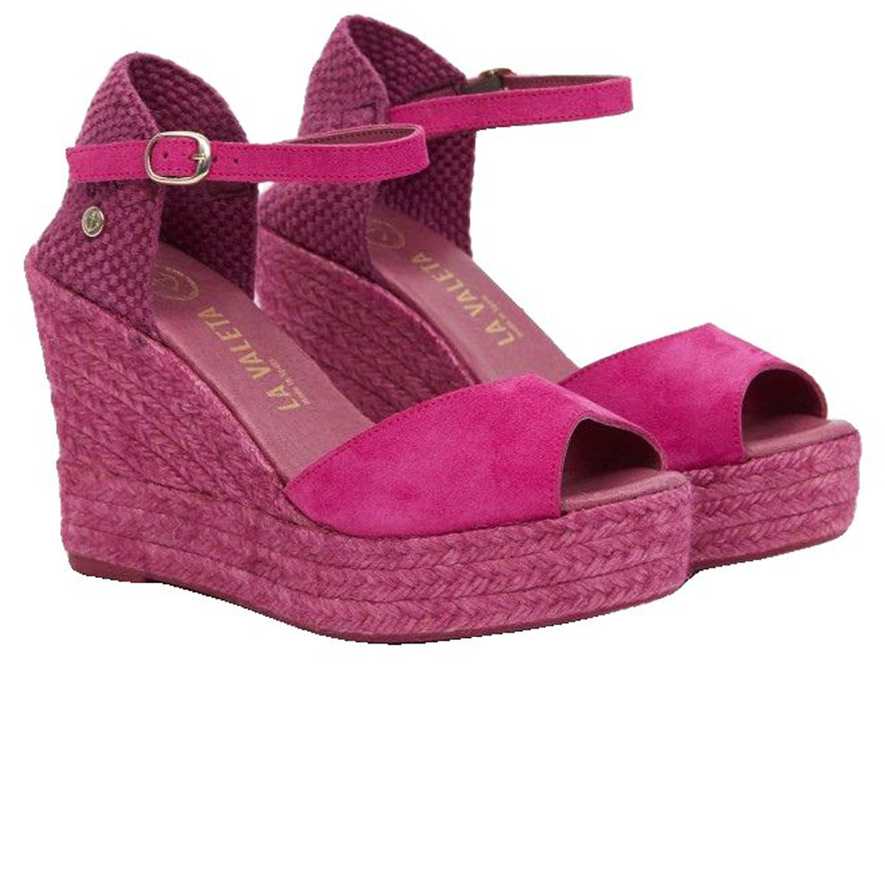 La Valeta Charlene Peep Toe Fucsia