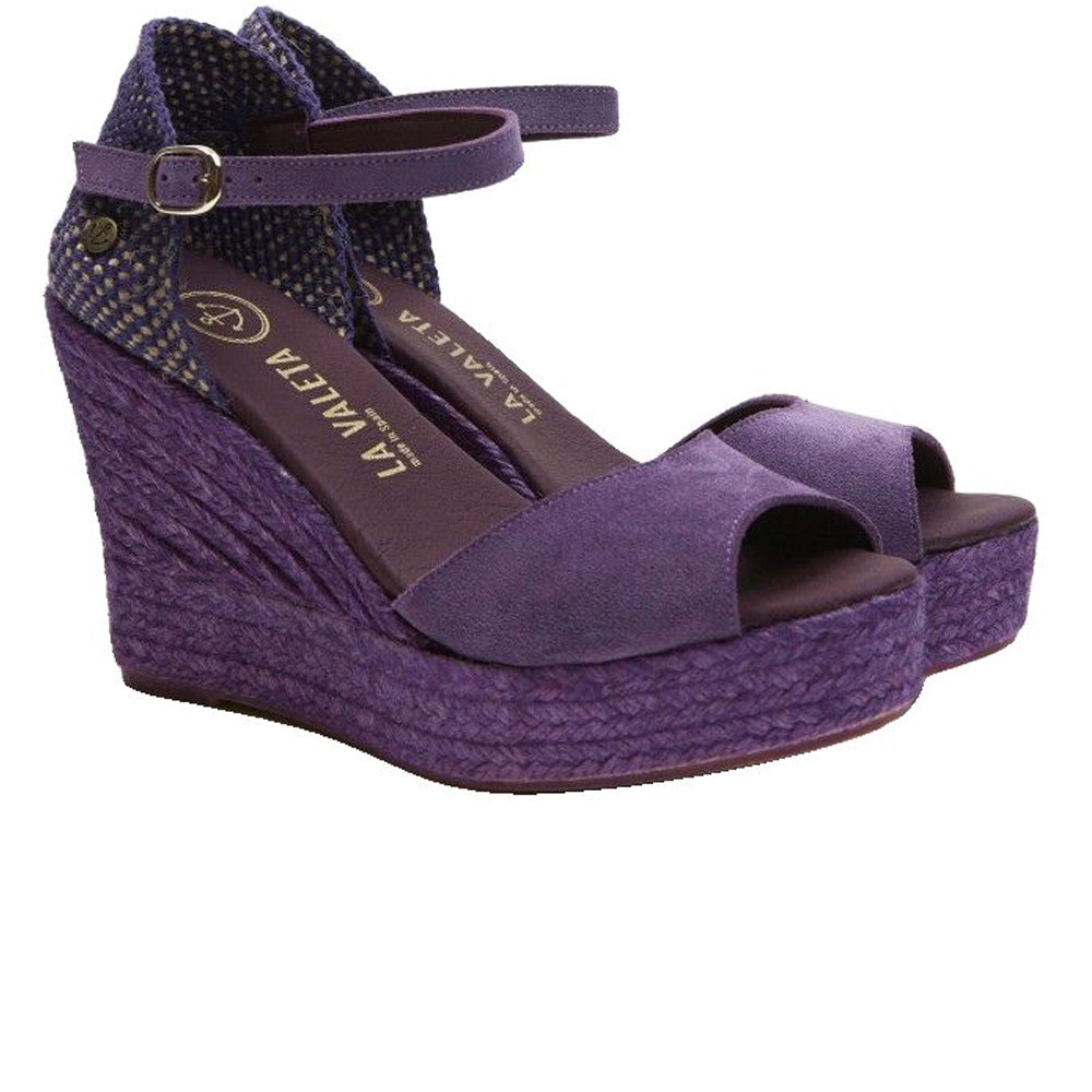 La Valeta Charlene Peep Toe Morado