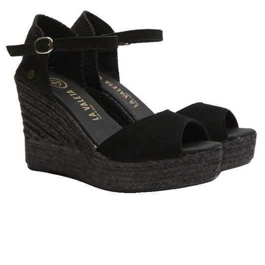 Valletta Charlene Peep Toe Black