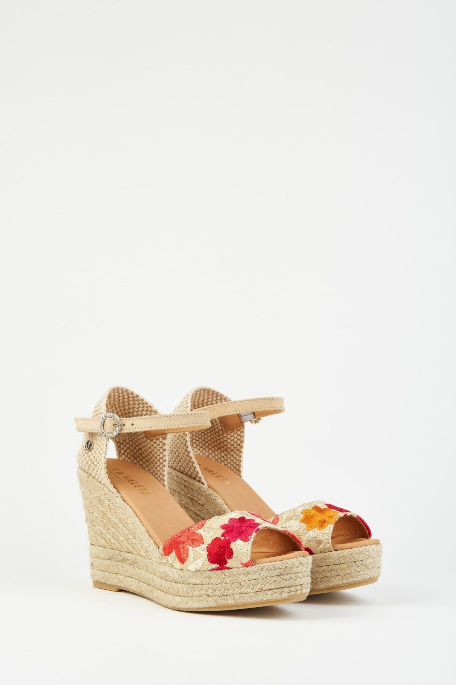 La Valeta Camelia Peep Toe Beige