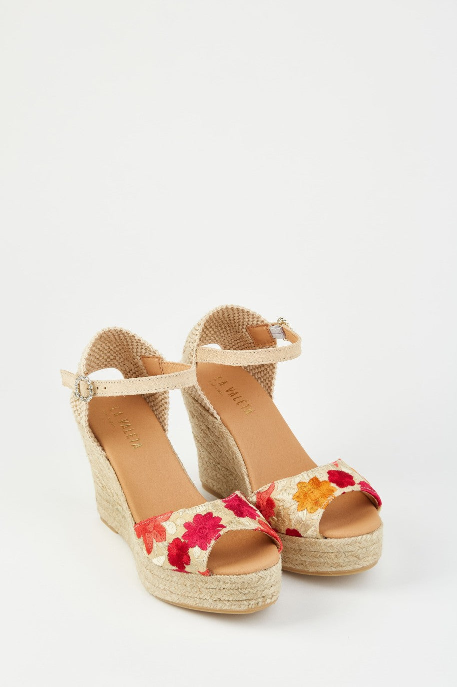 La Valeta Camelia Peep Toe Beige