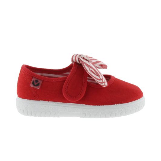 Victoria OJALÁ LONA PAÑUELO RAYAS ROJO