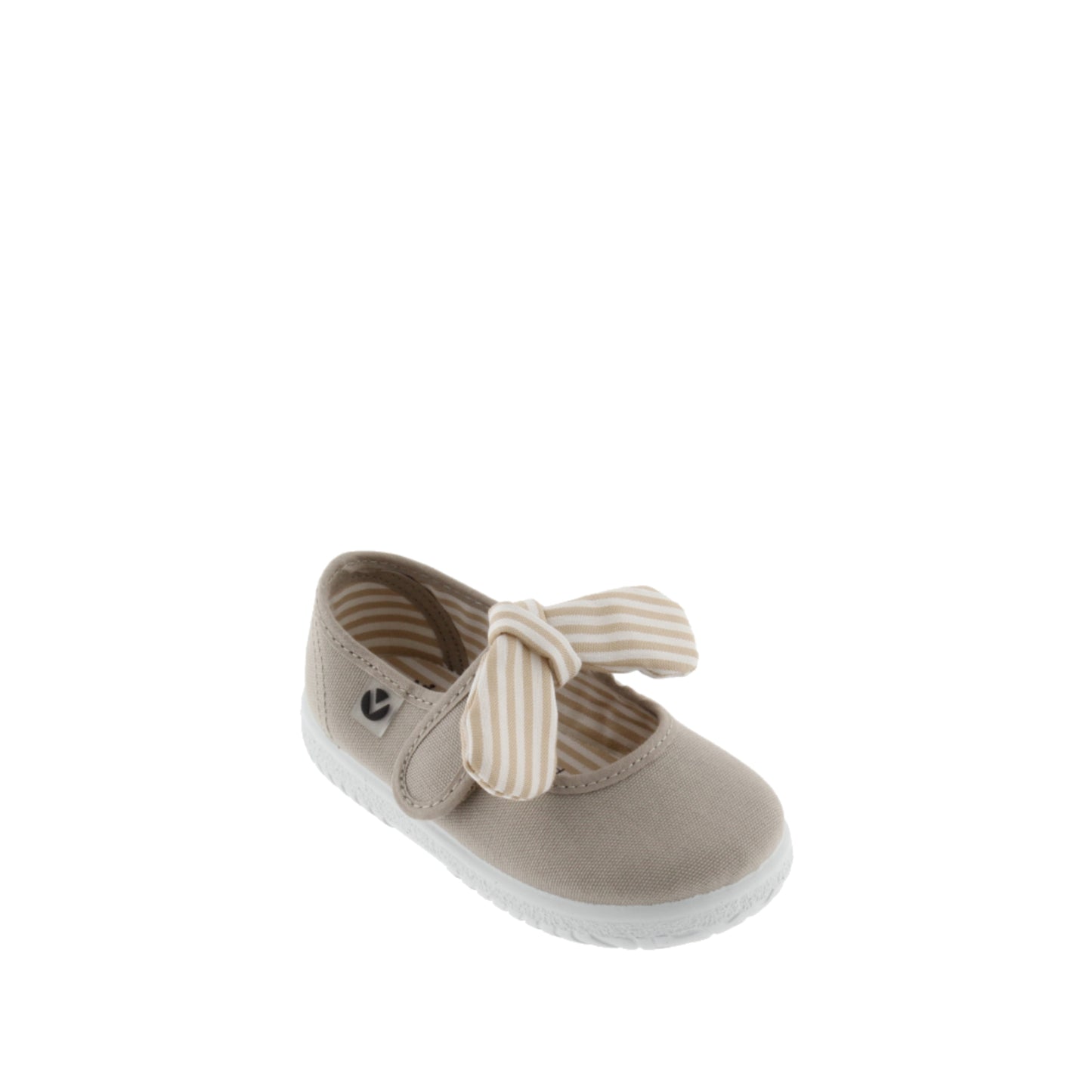 Victoria OJALÁ LONA PAÑUELO RAYAS BEIGE