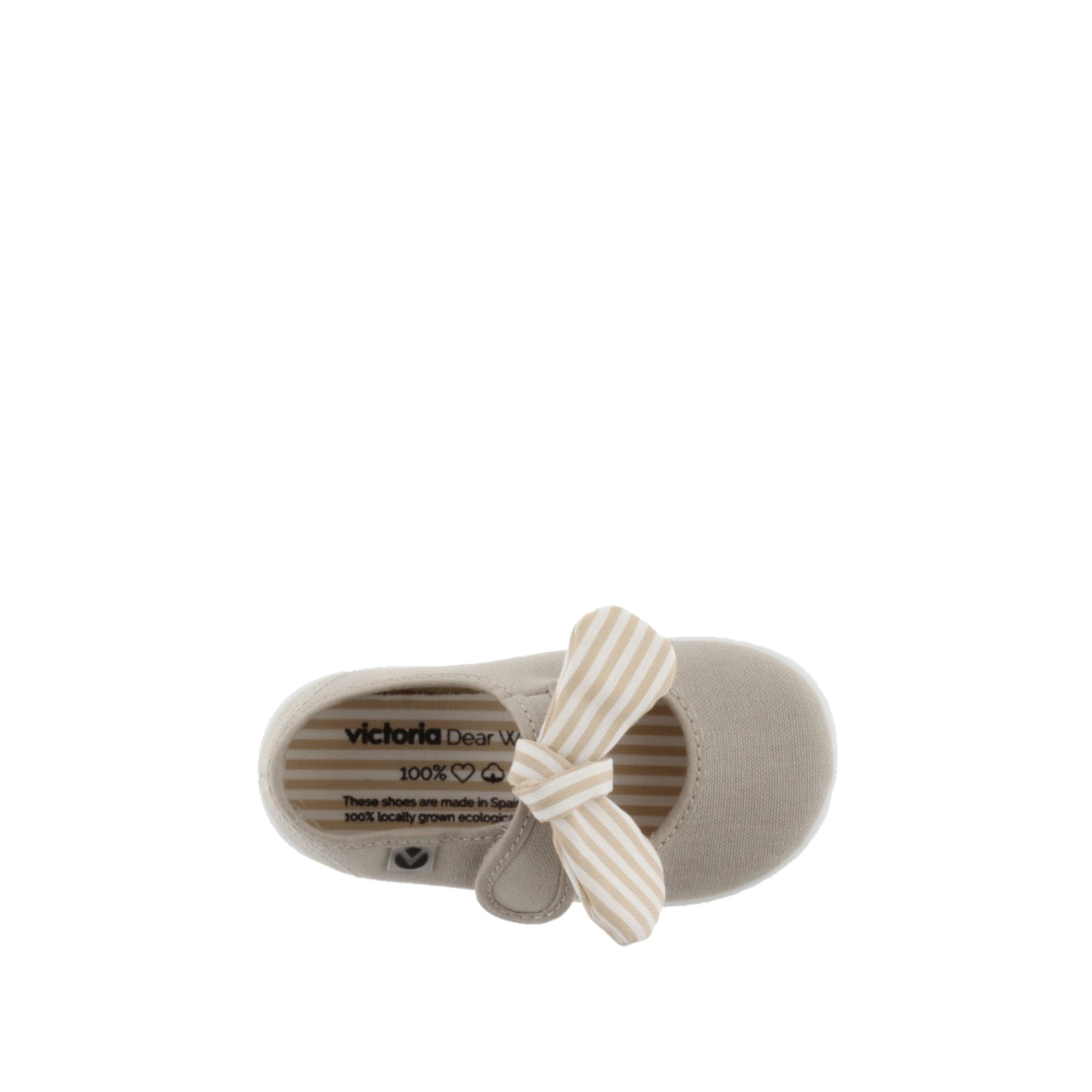 Victoria OJALÁ LONA PAÑUELO RAYAS BEIGE