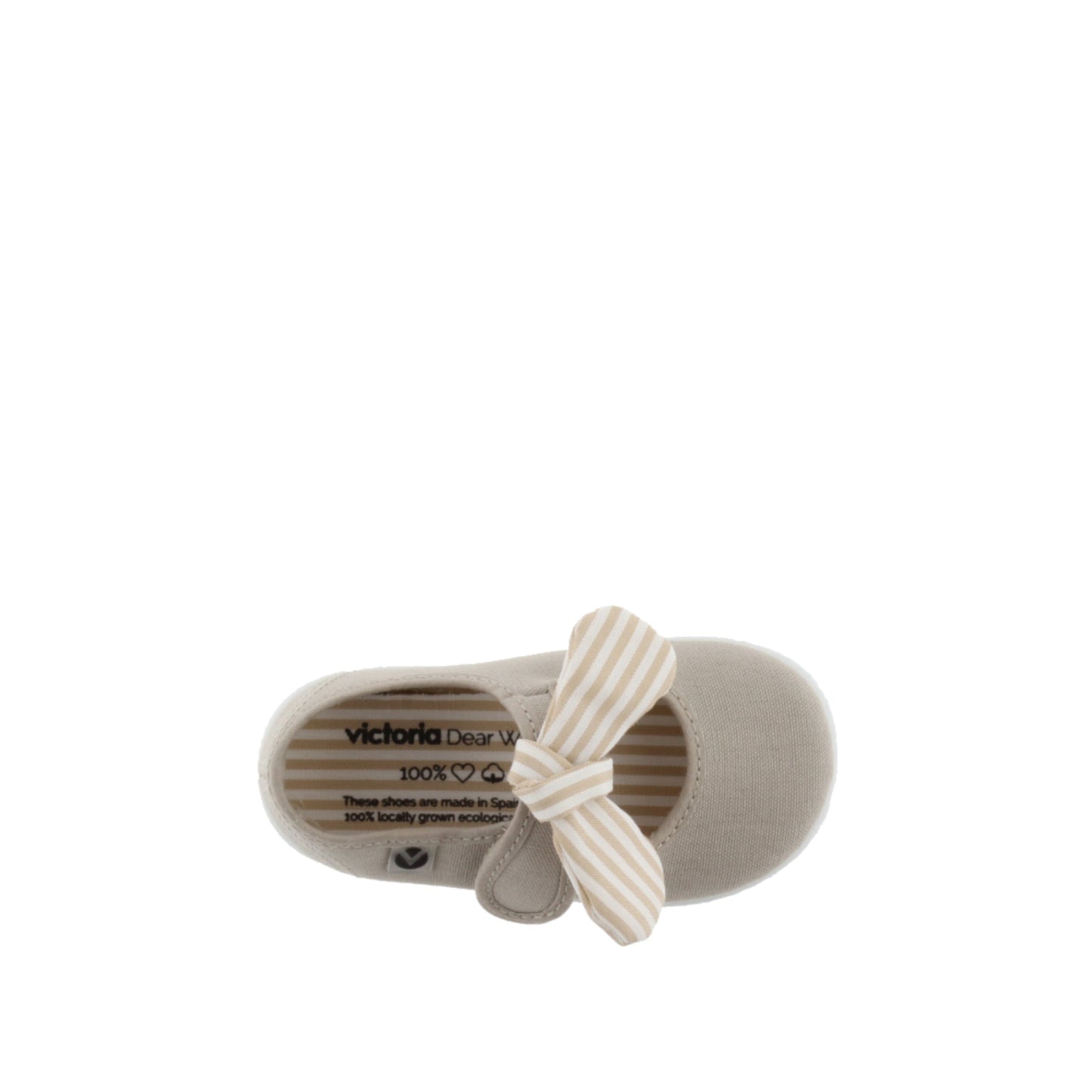 Victoria OJALÁ LONA PAÑUELO RAYAS BEIGE