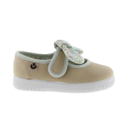 Victoria OJALÁ LONA/RIBETE & PAÑUELO FLORES BEIGE