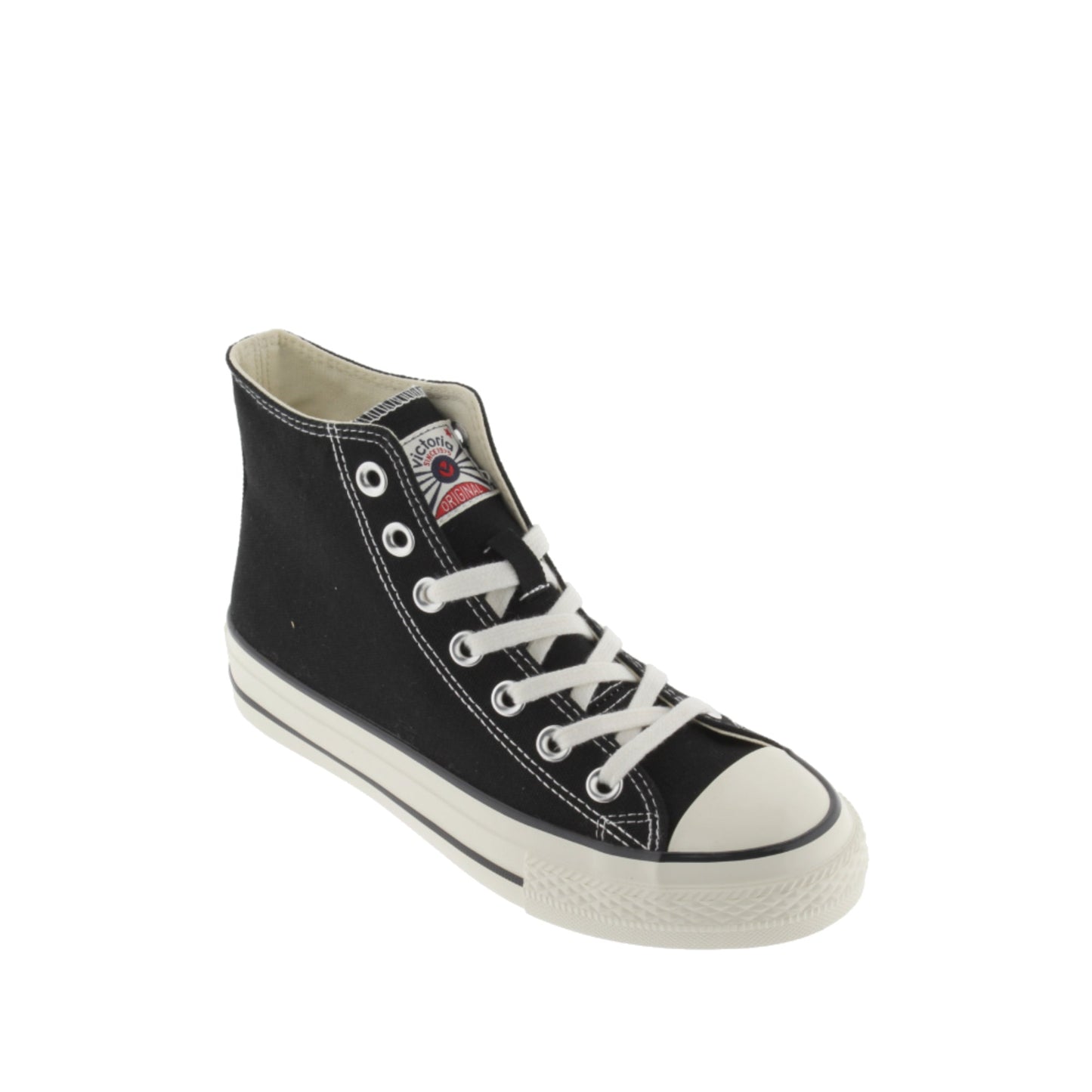 BOTTE EN TOILE NOIRE Victoria TRIBU BRILLO
