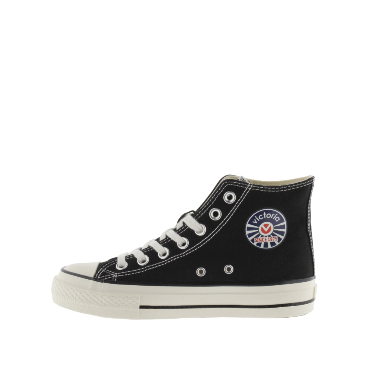 BOTTE EN TOILE NOIRE Victoria TRIBU BRILLO