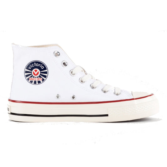 Victoria TRIBU BRILLO WHITE CANVAS BOOT