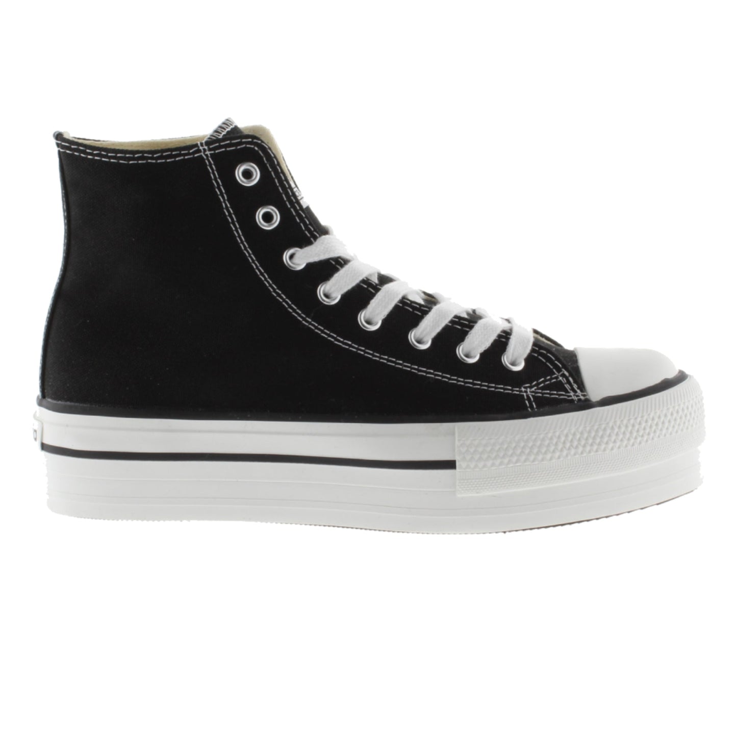 BOTTINES EN TOILE NOIRE DOUBLE Victoria TRIBU