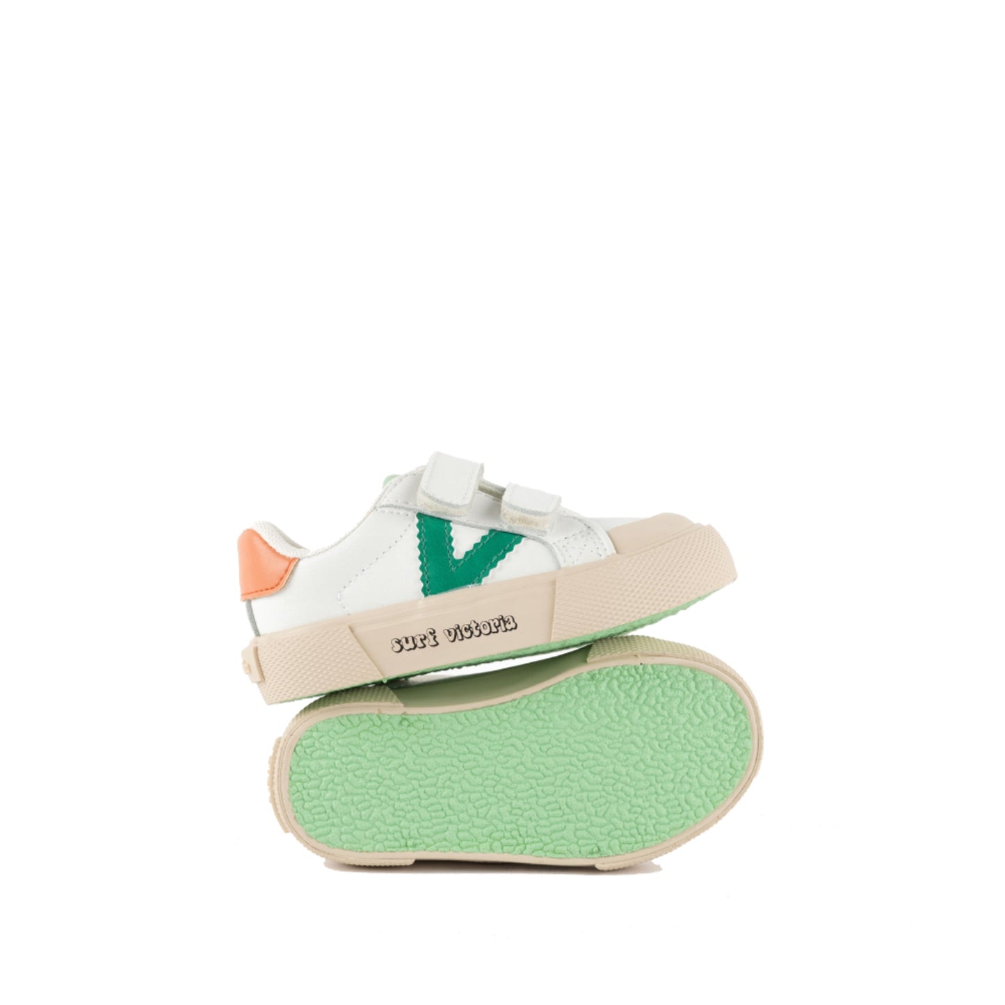Victoria TRIBU GREEN LEATHER EFFECT STRIPS