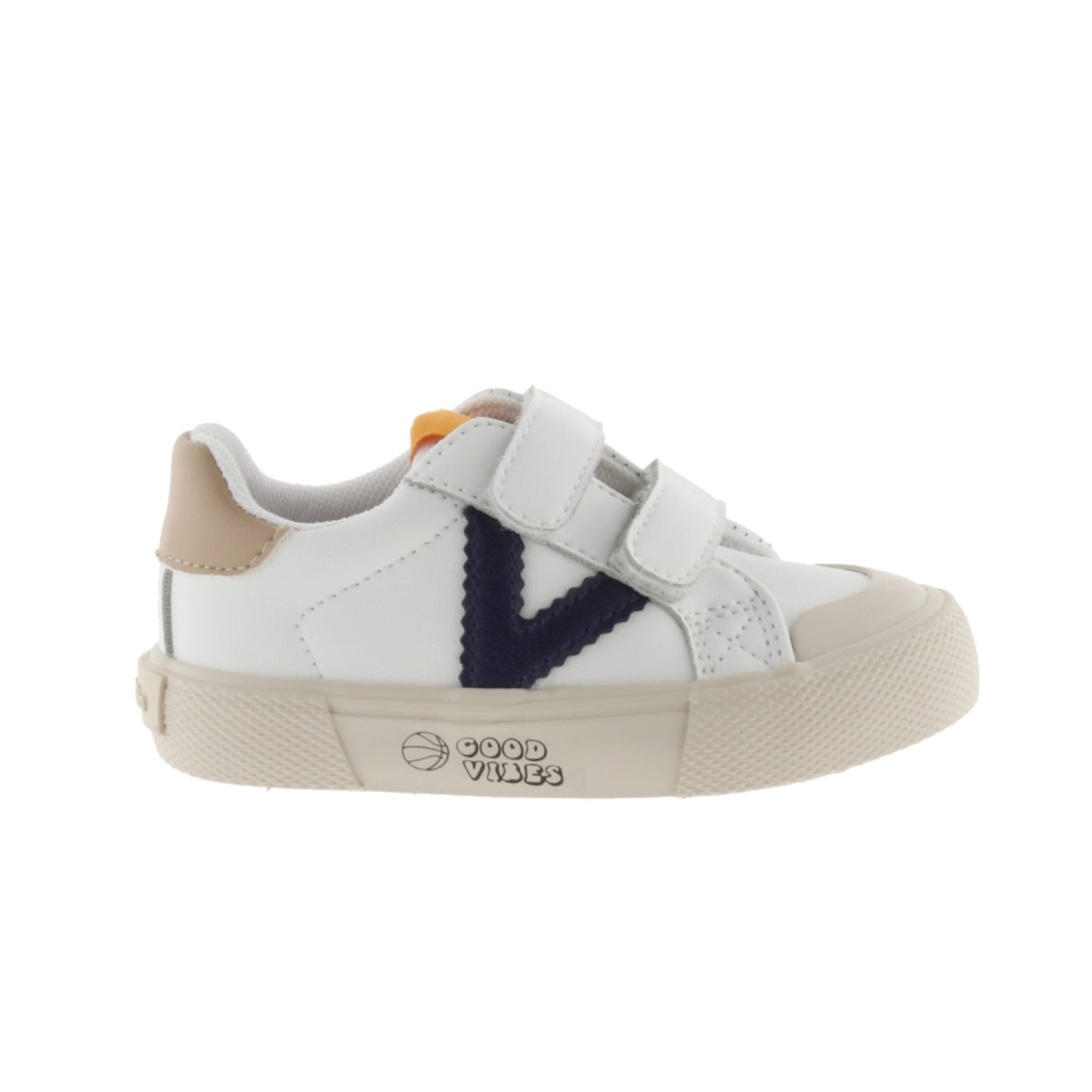 Victoria TRIBU NAVY LEATHER EFFECT STRIPS