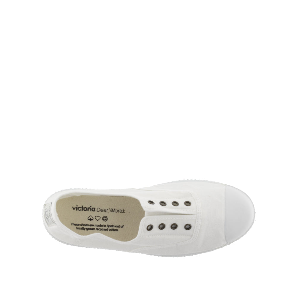 Victoria 1915 ENGLISH ELASTIC TEINTED CANVAS DREC WHITE