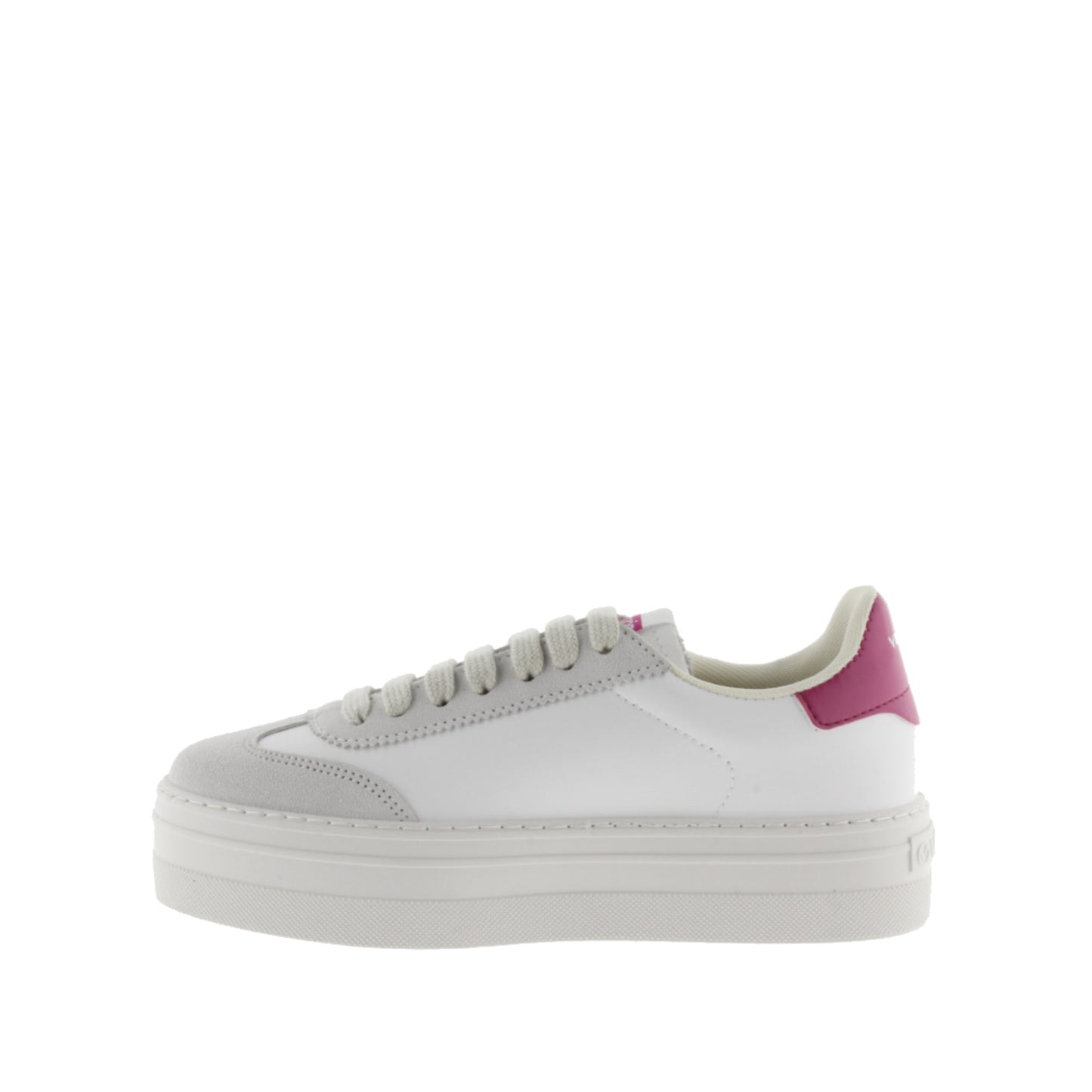 Victoria Barcelona Cyclist Leather Effect &amp; Fuchsia Suede