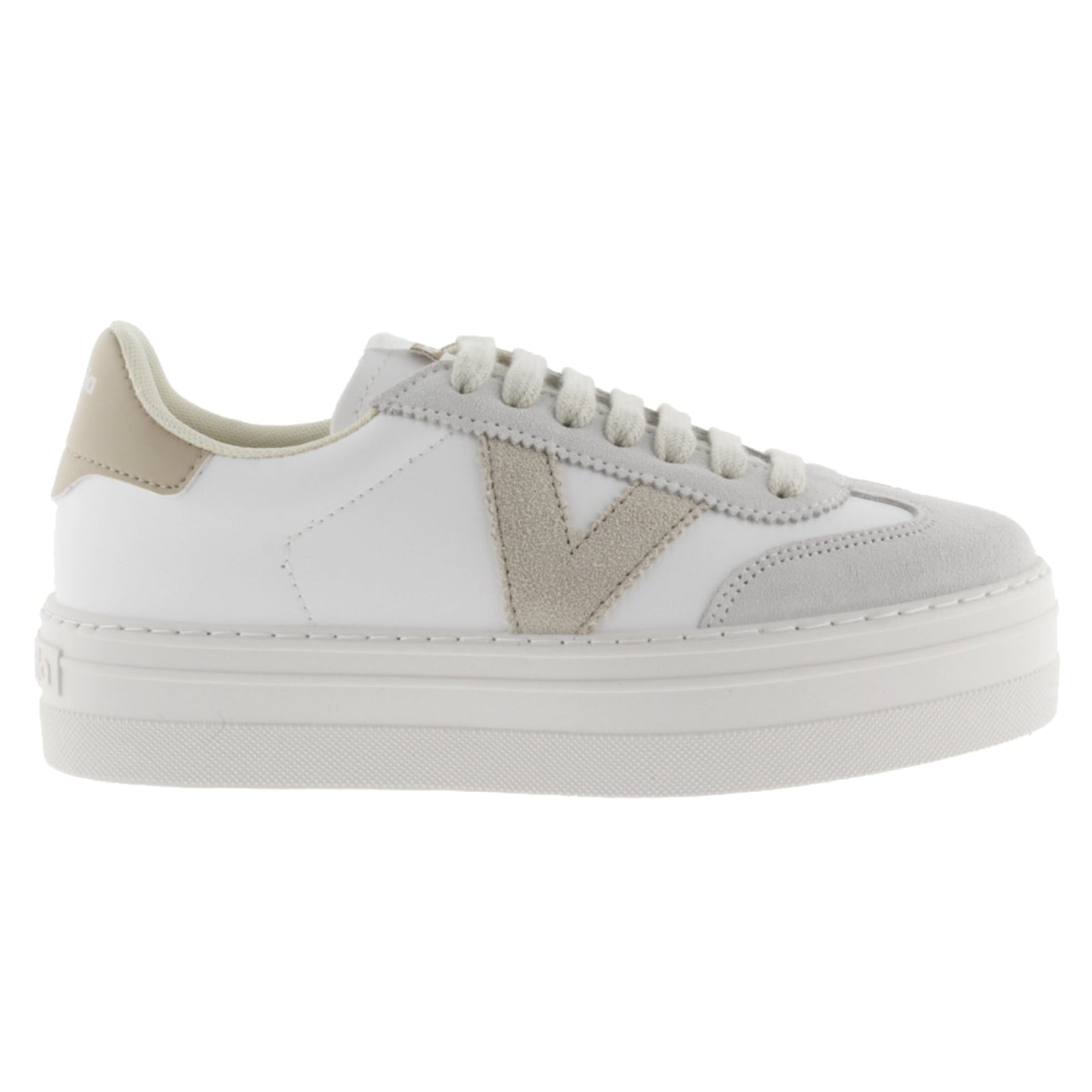 Victoria Barcelona Cyclist Leather Effect &amp; Ice Suede