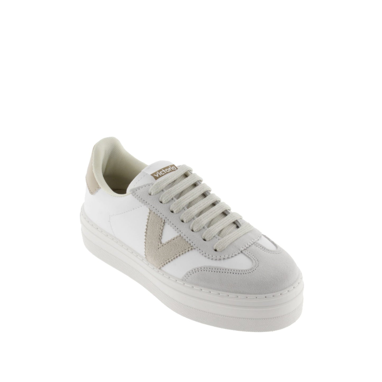 Victoria Barcelona Cyclist Leather Effect &amp; Ice Suede