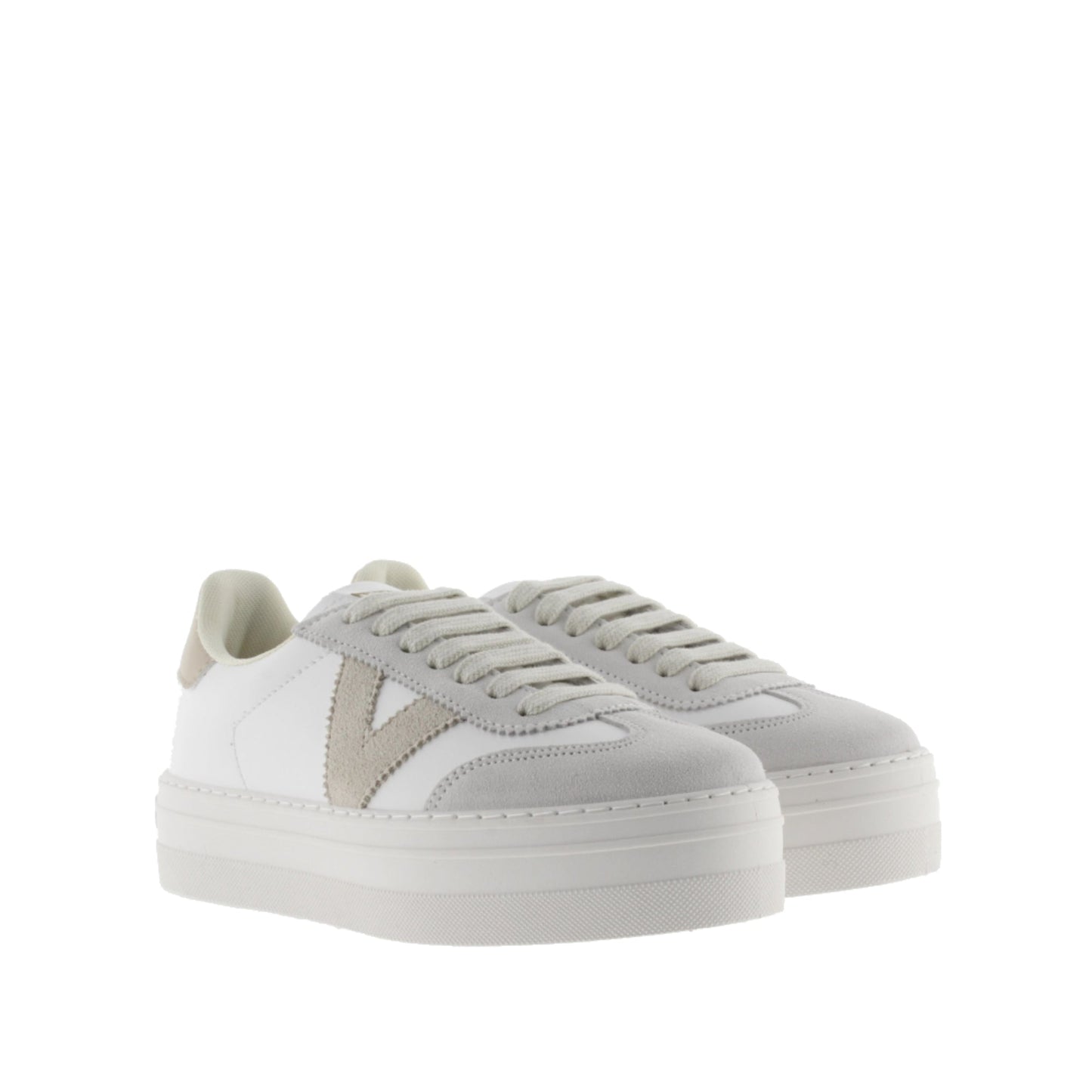 Victoria Barcelona Cyclist Leather Effect &amp; Ice Suede