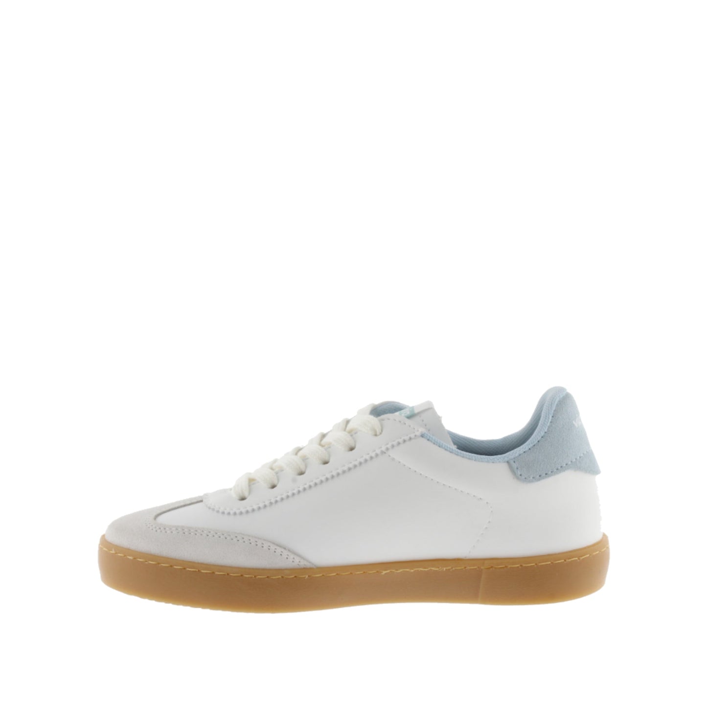 Victoria BERLIN CYCLIST LEATHER EFFECT &amp; SKY BLUE SUEDE