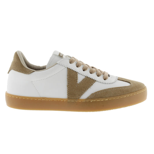 Victoria Berlin Cyclist Leather Effect &amp; Beige Split Leather