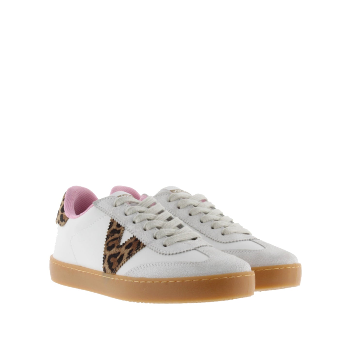 Victoria Berlin Leather Effect &amp; Ice Leopard Suede