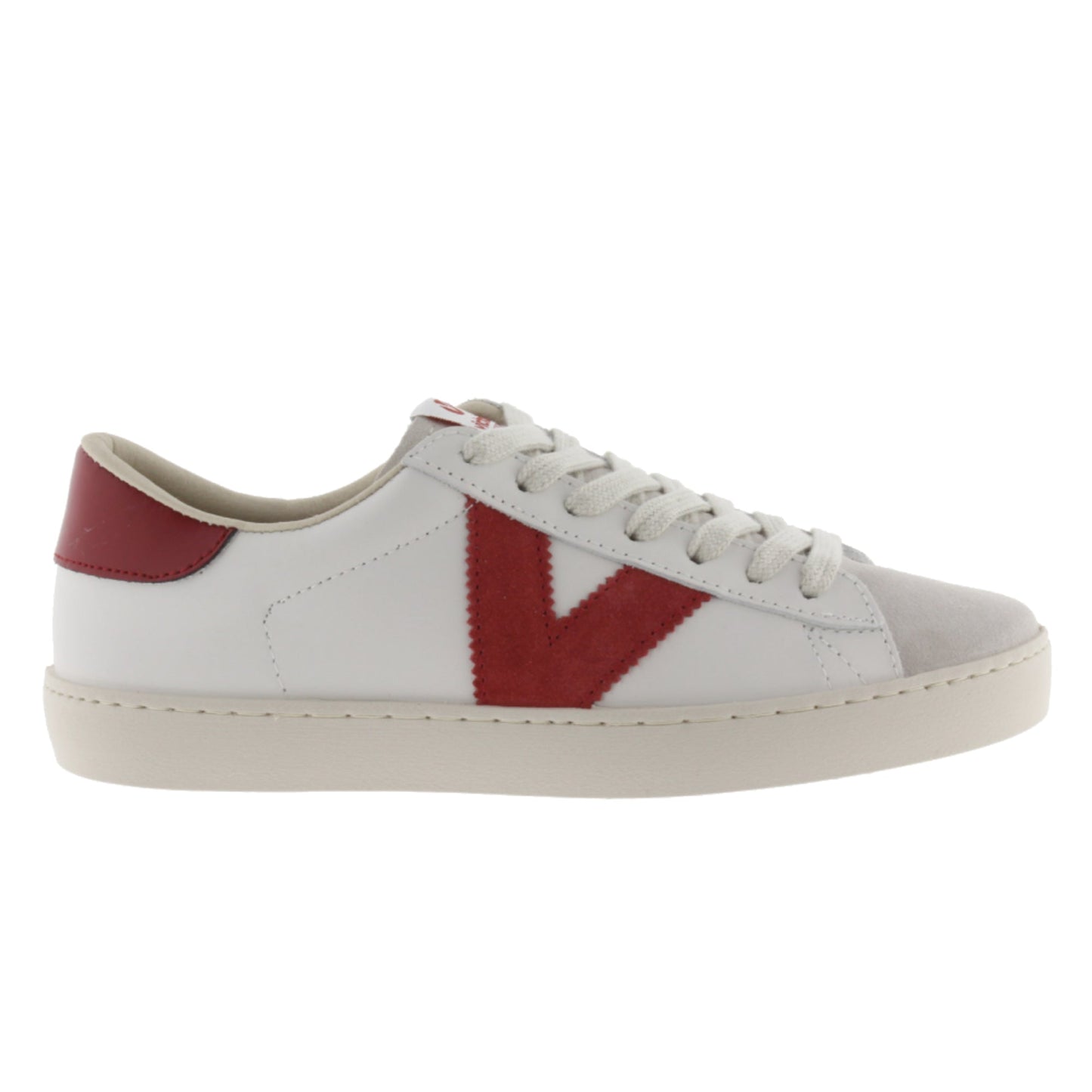 Victoria Berlin Cuir et Daim Carmin