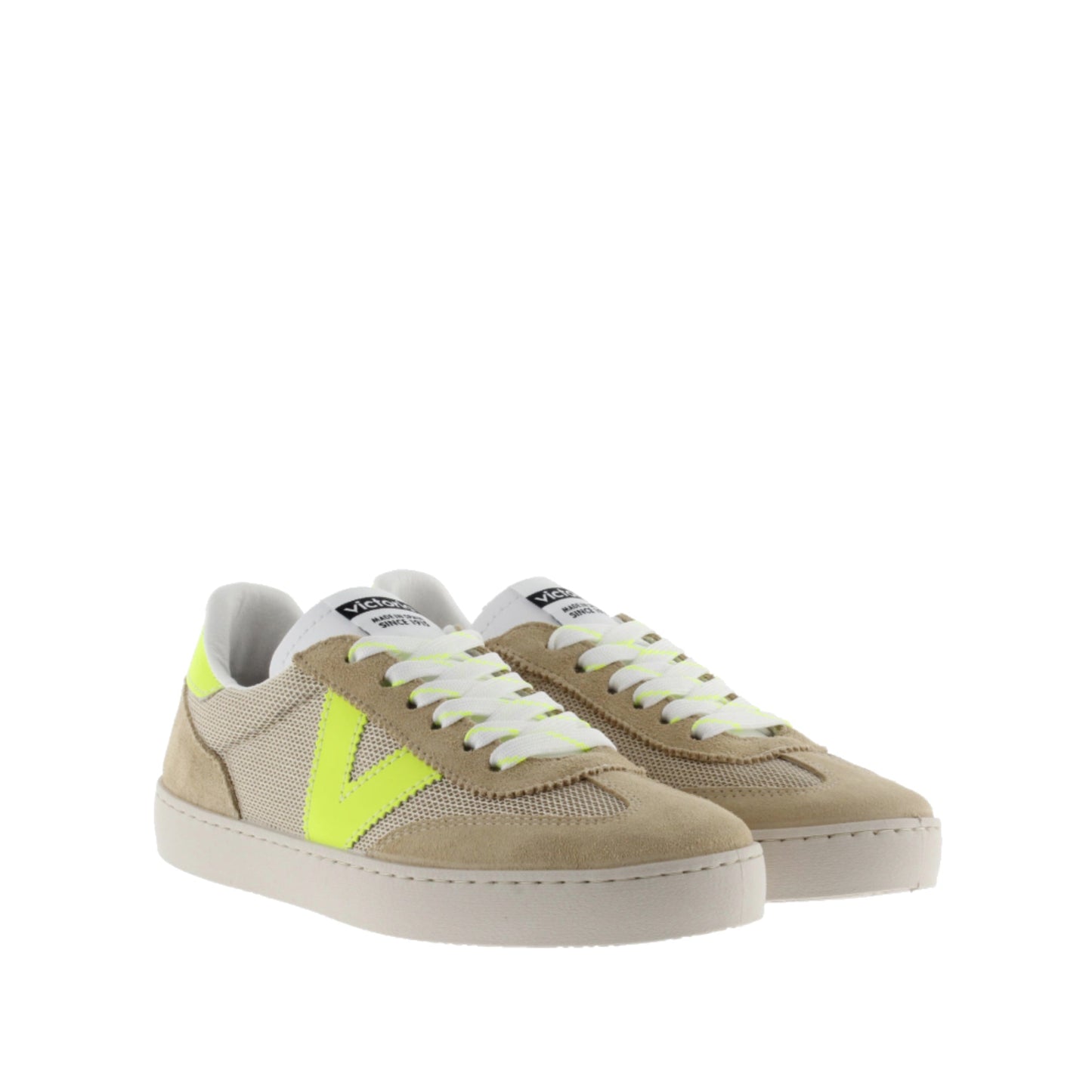 Victoria Berlin Mesh &amp; Beige Suede
