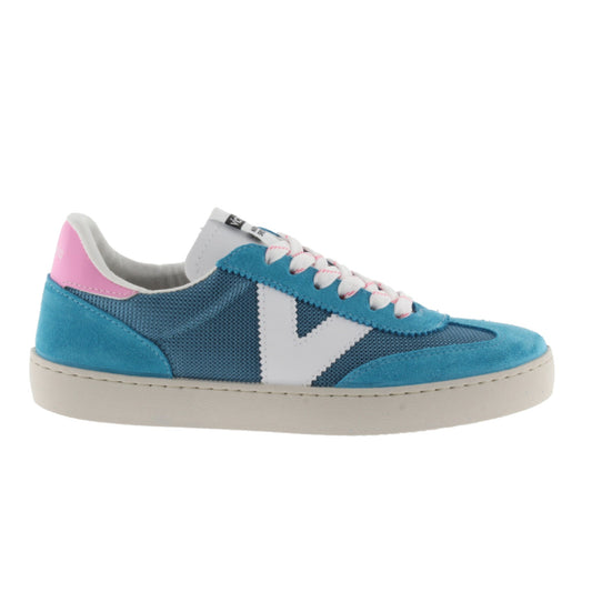 Victoria Berlin Mesh &amp; Turquoise Split Leather
