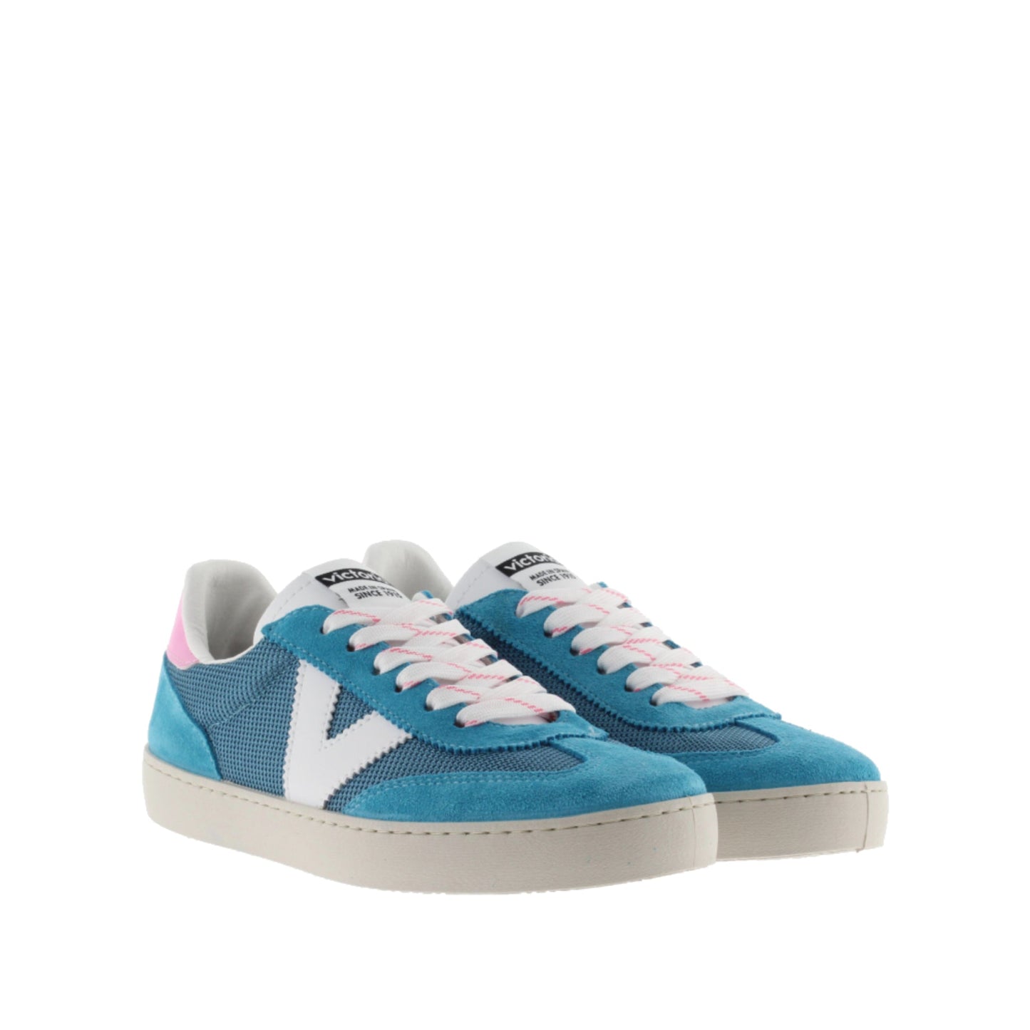 Victoria Berlin Mesh &amp; Turquoise Split Leather