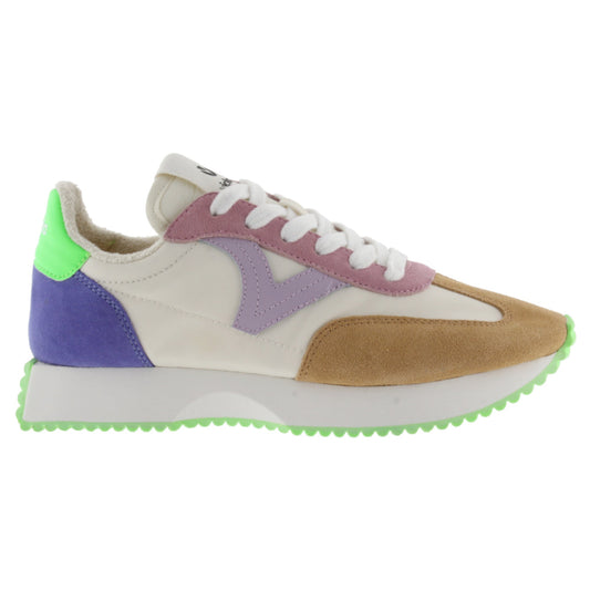 Victoria COSMOS DAIM MULTICOLORE ET NYLON VERT