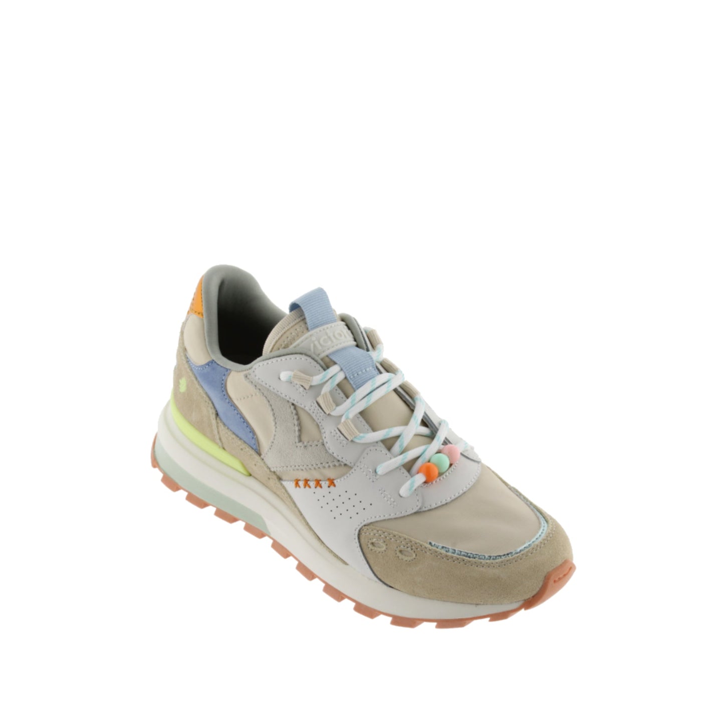 Victoria Luna Nylon et daim beige