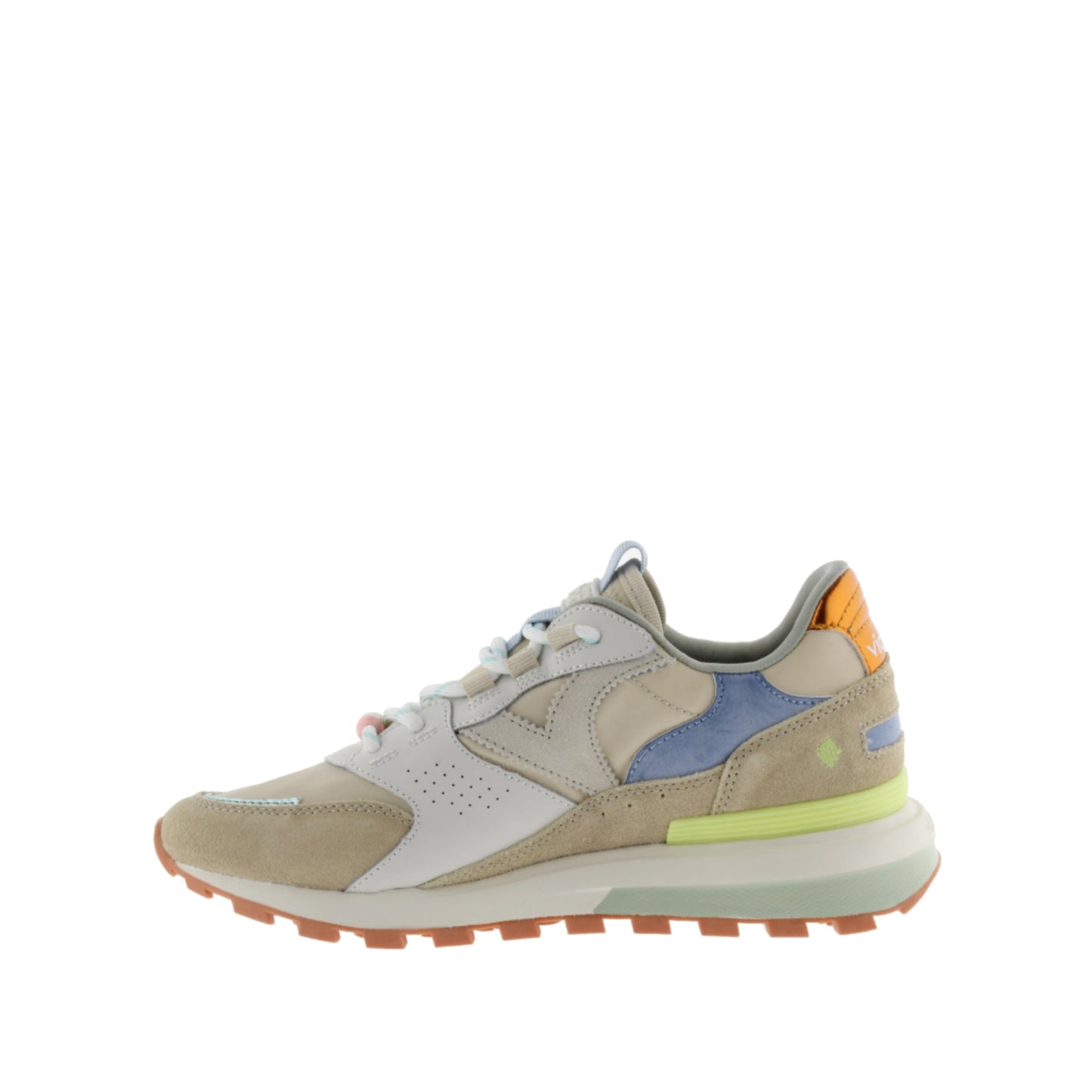 Victoria Luna Nylon et daim beige