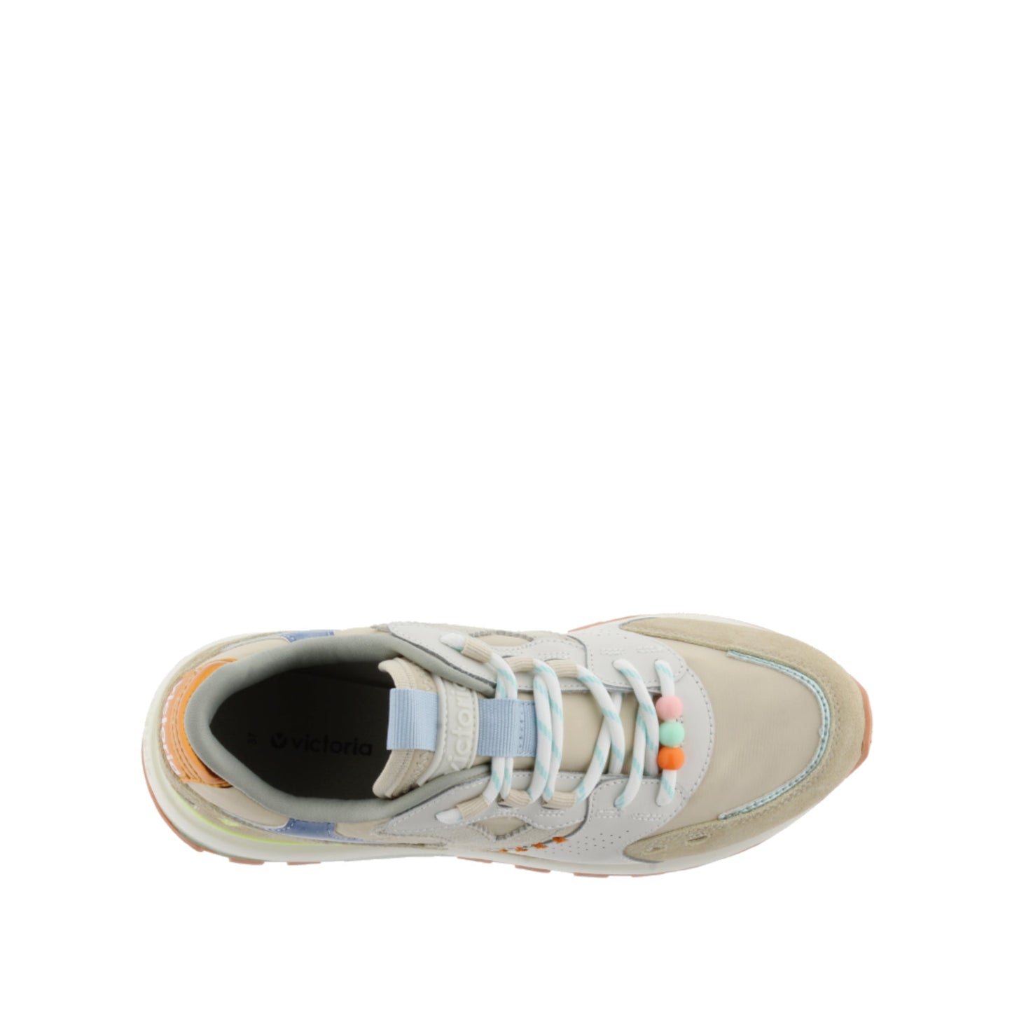 Victoria Luna Nylon et daim beige