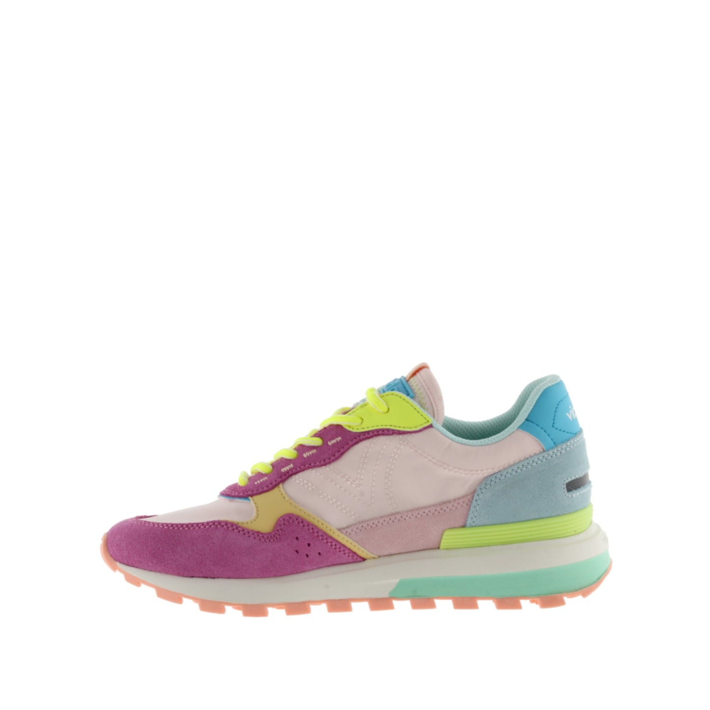 Victoria Luna Nylon et daim multicolore rose